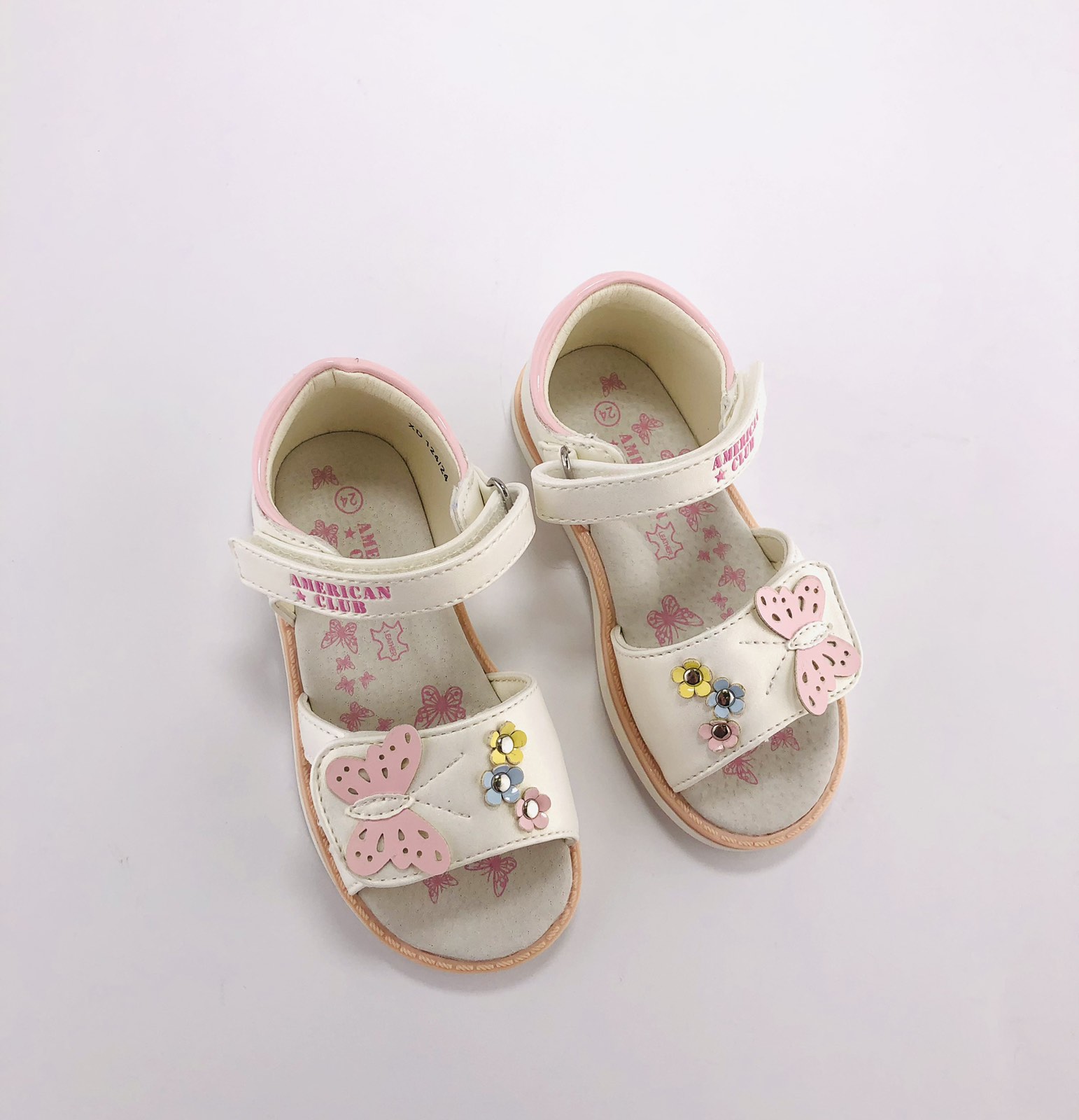 Босоніжки для дівчинки American Club XD 124-24 білий 24-28 (532-25)