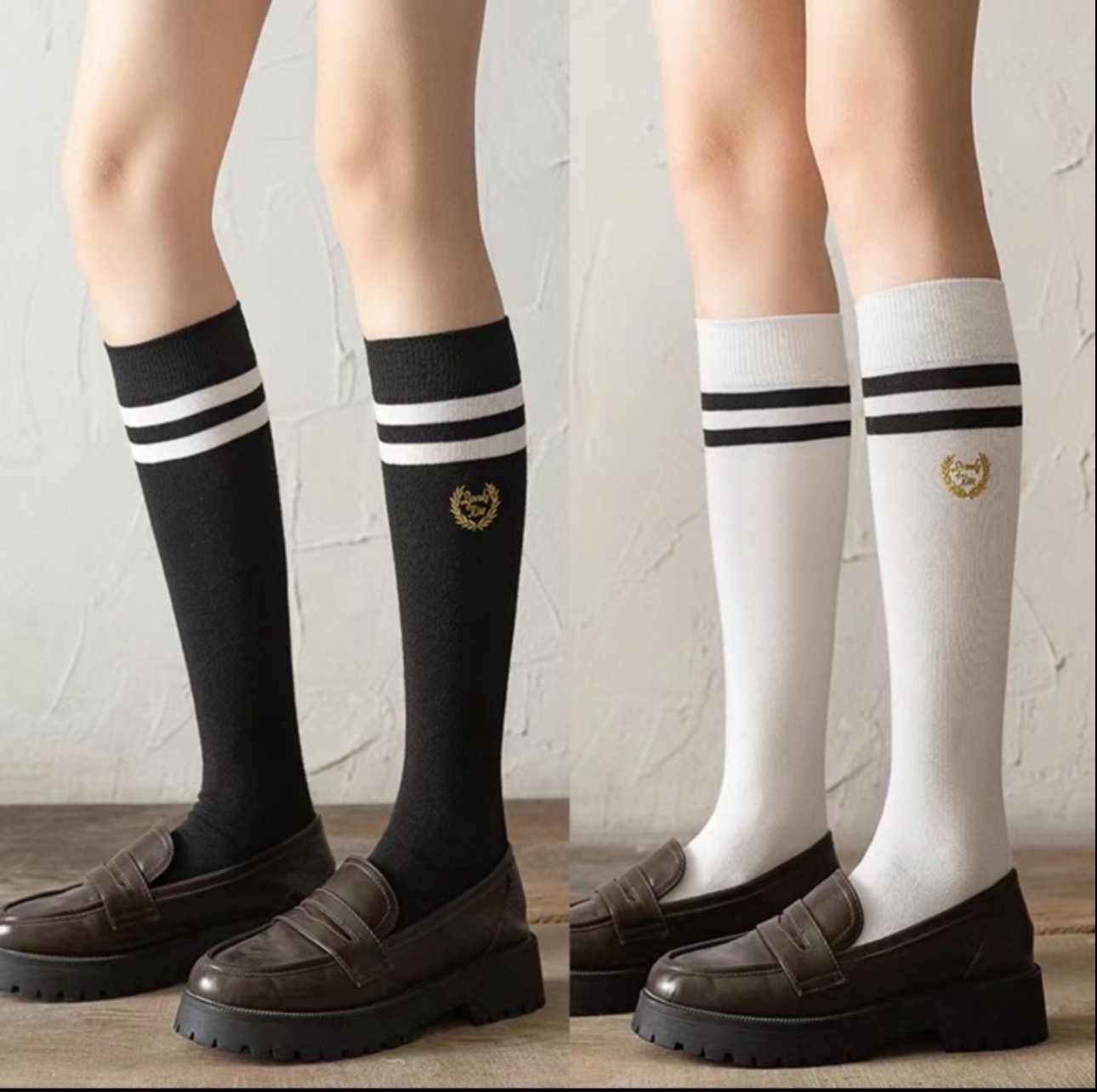 Шкарпетки. Шкарпетки високі для дівчинки чорний 1406-1147