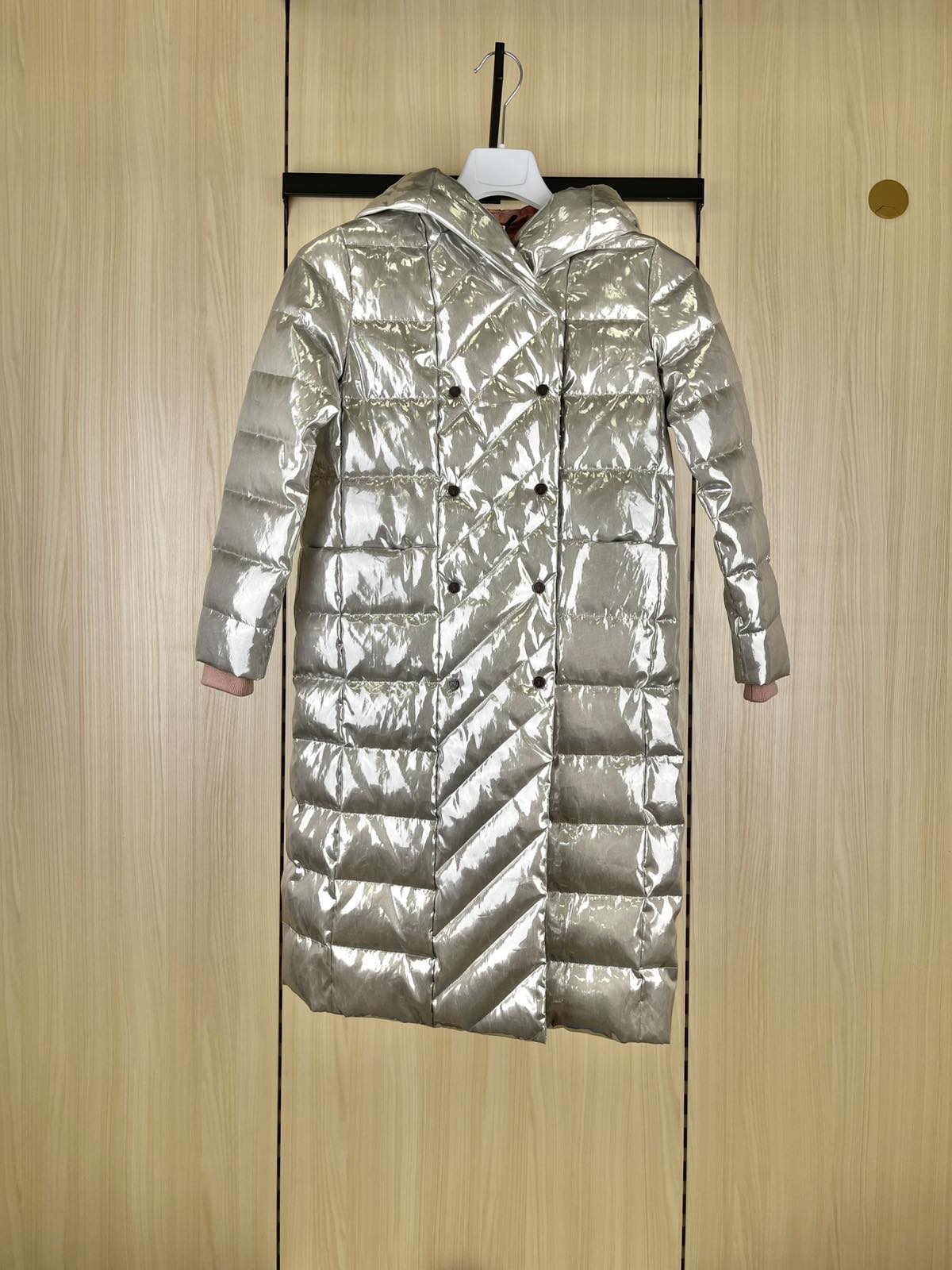 Пальто для дівчинки сріблястий 19218-0043-01