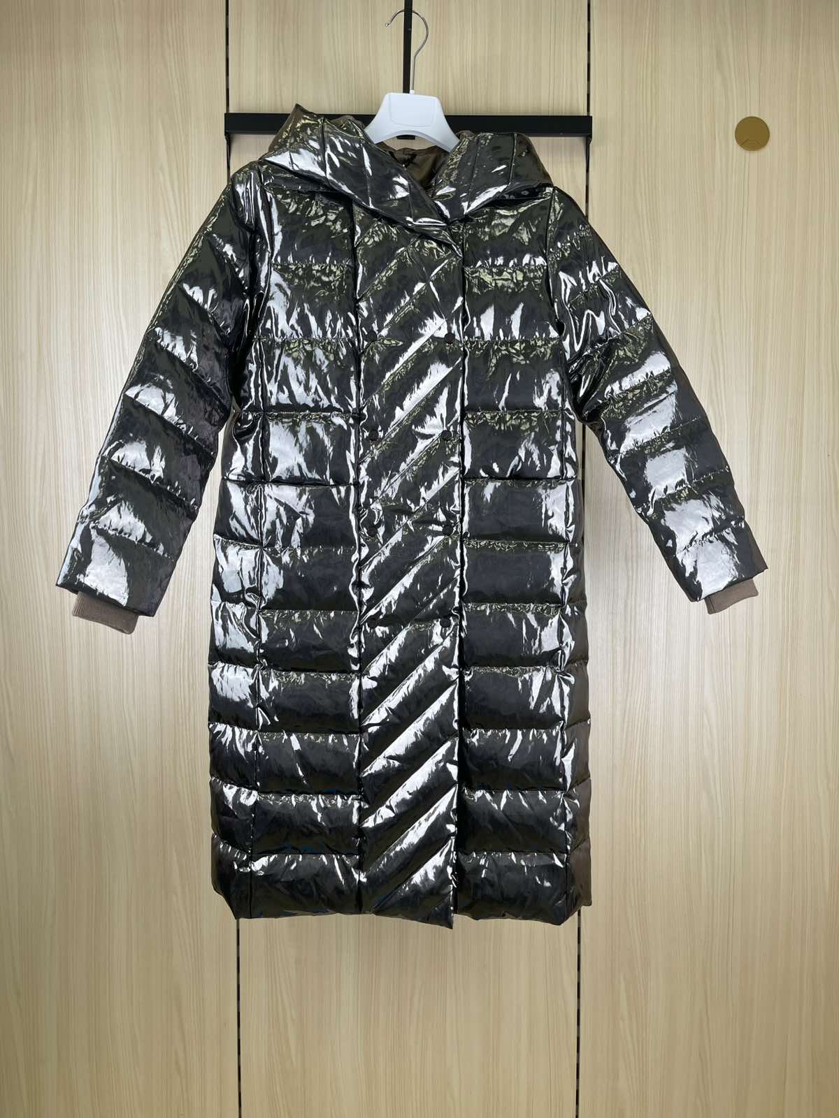 Пальто для дівчинки тем.сріблястий 19218-0043