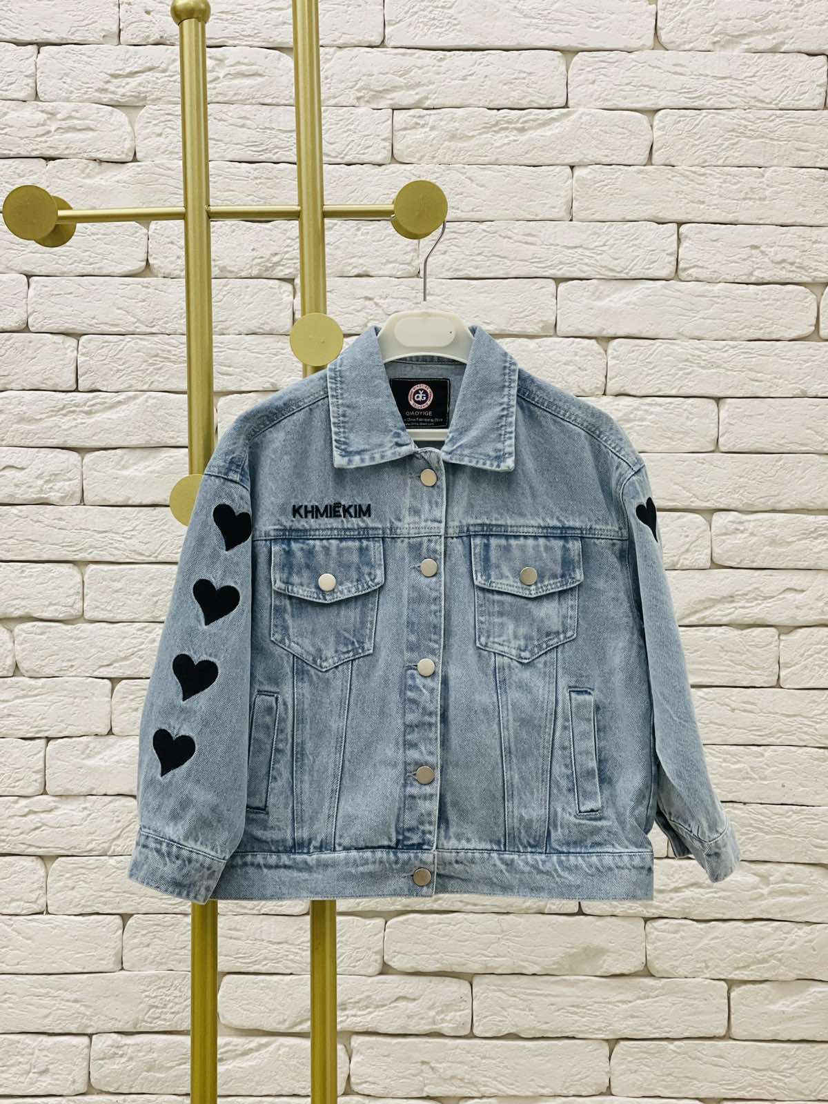 Куртка для дівчинки джинс блакитний 2597