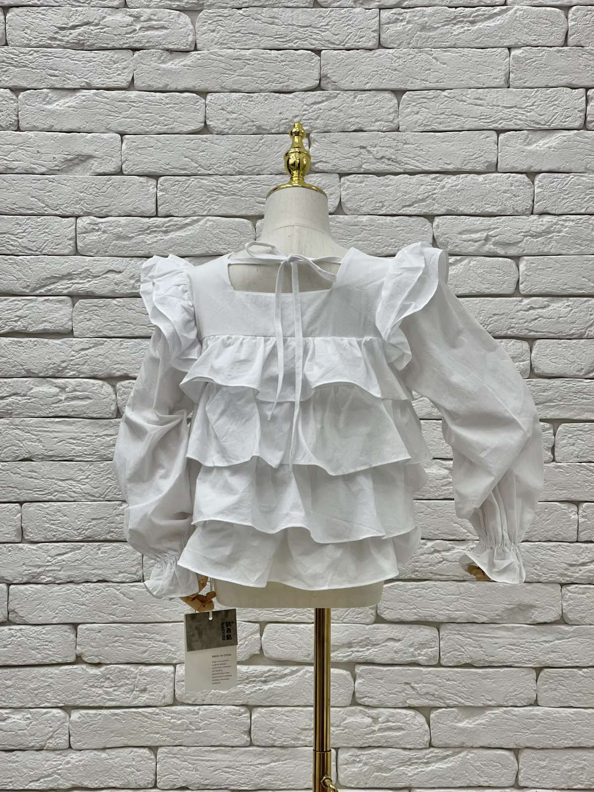 Блузи і сорочки. Блуза для дівчинки д.р білий 6317