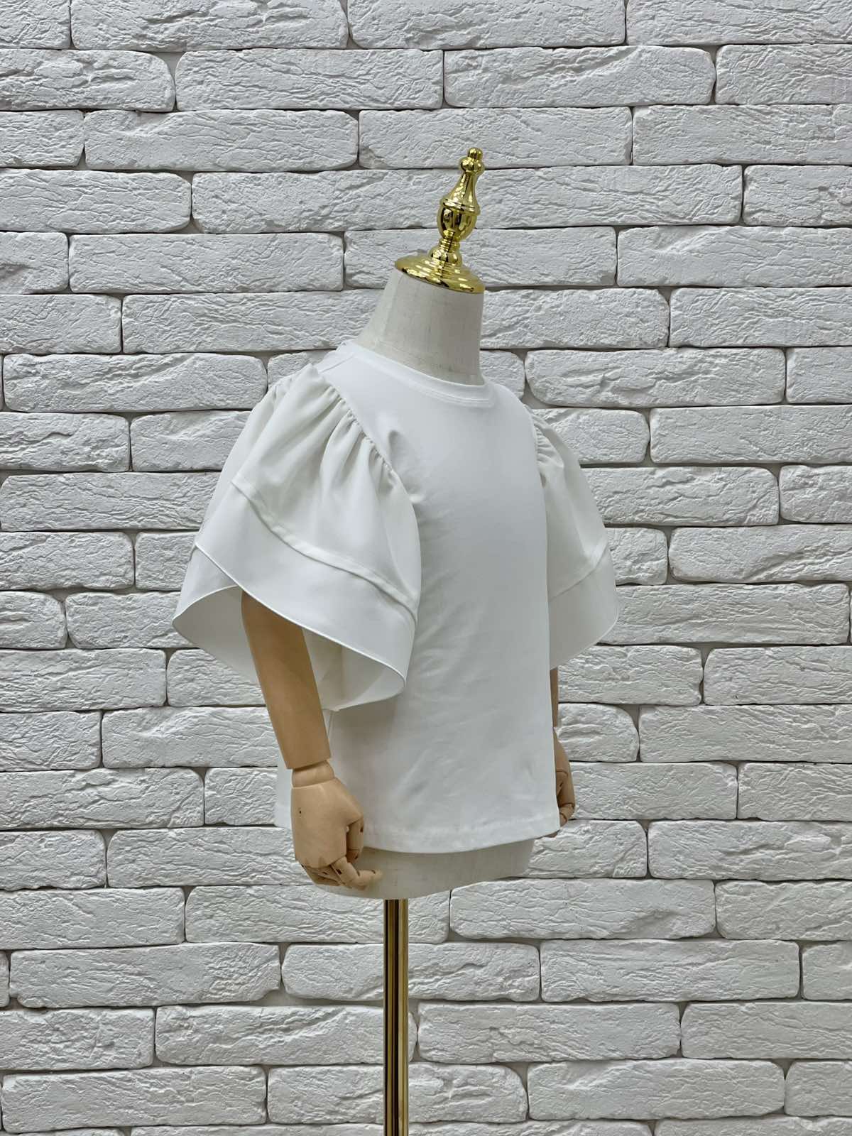 Блузи і сорочки. Блуза для дівчинки к.р молочний 686443