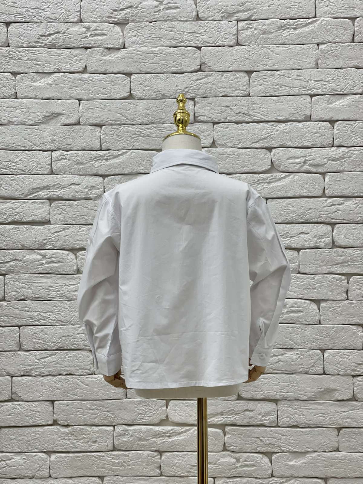 Блузи і сорочки. Сорочка для дівчинки з краваткою білий 6940