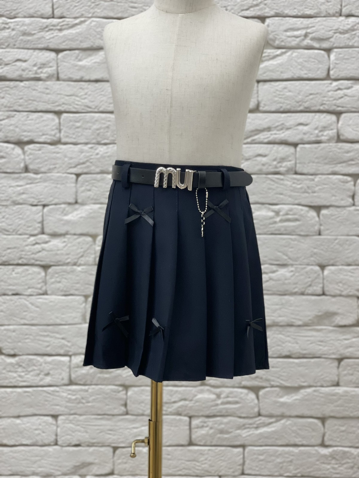 Спідниця для дівчинки синій з бантиками 823028-2