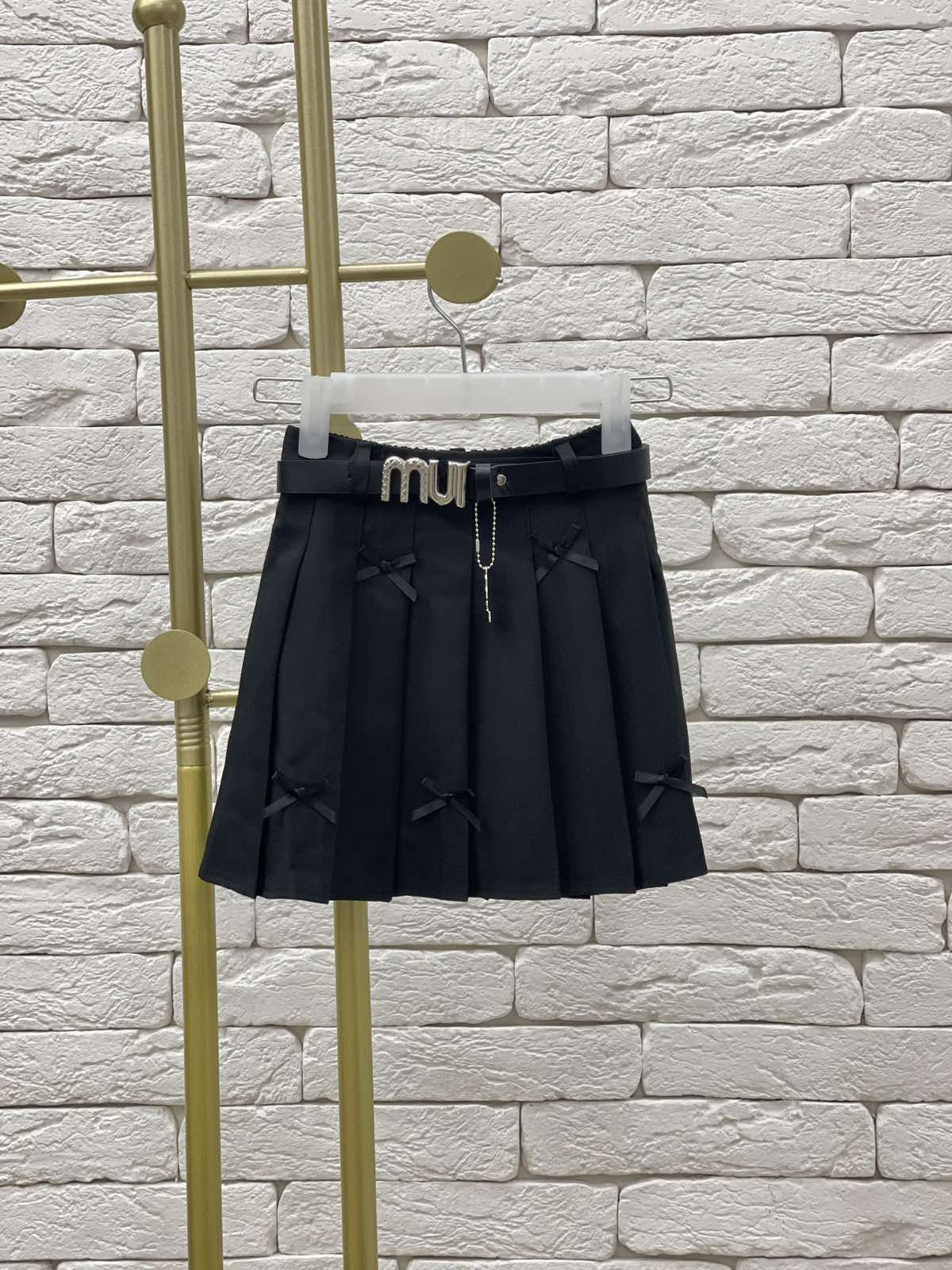 Спідниця для дівчинки з бантиками чорний 823028