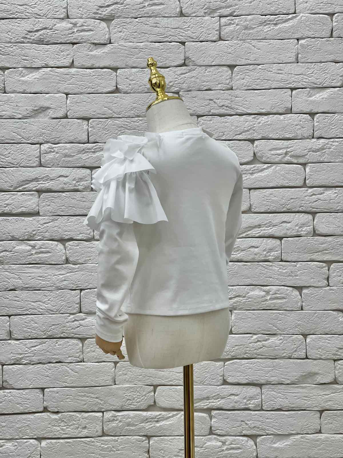 Светри. Гольф для дівчинки молочний 823379