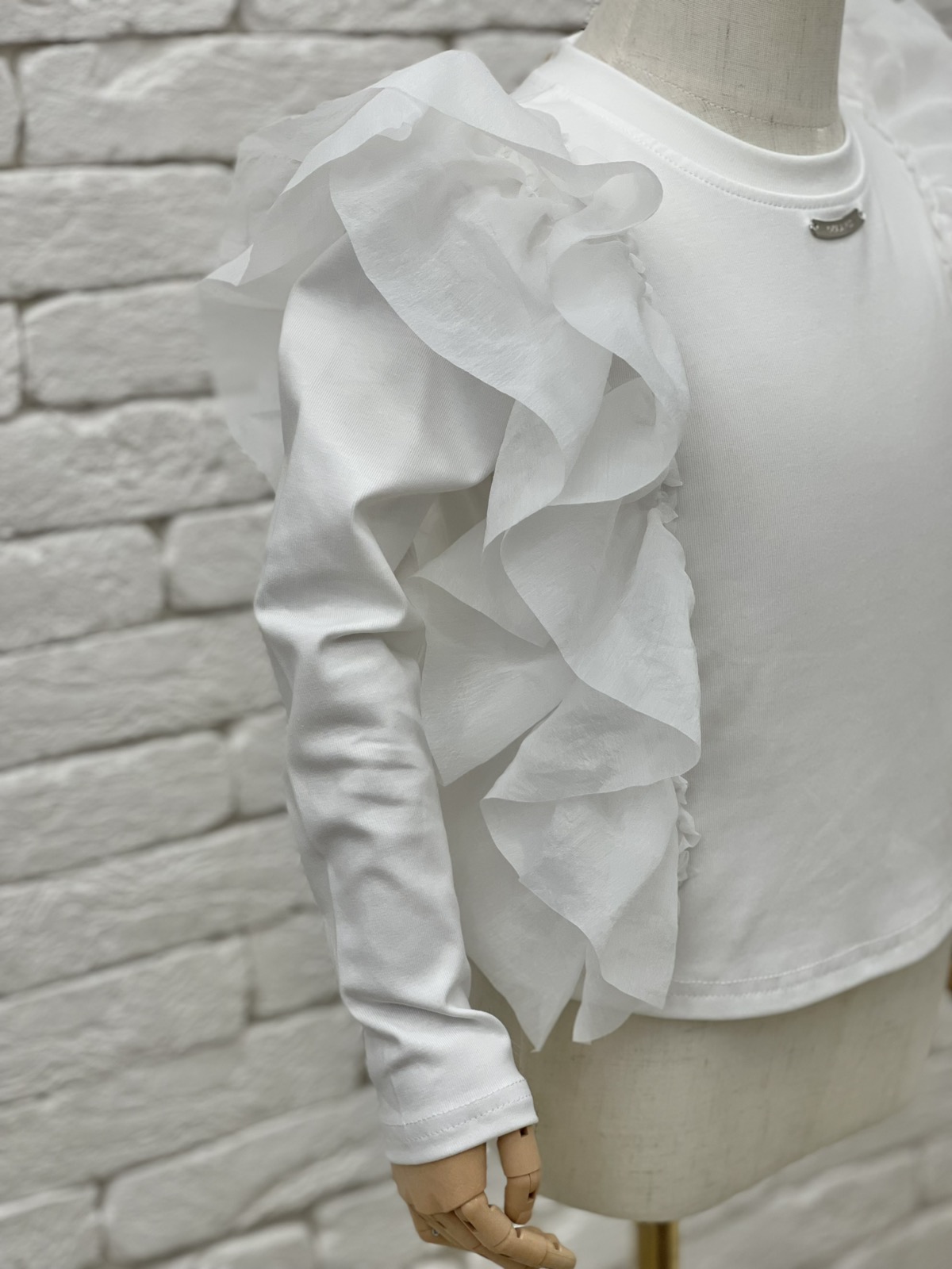 Светри. Гольф для дівчинки молочний 823869