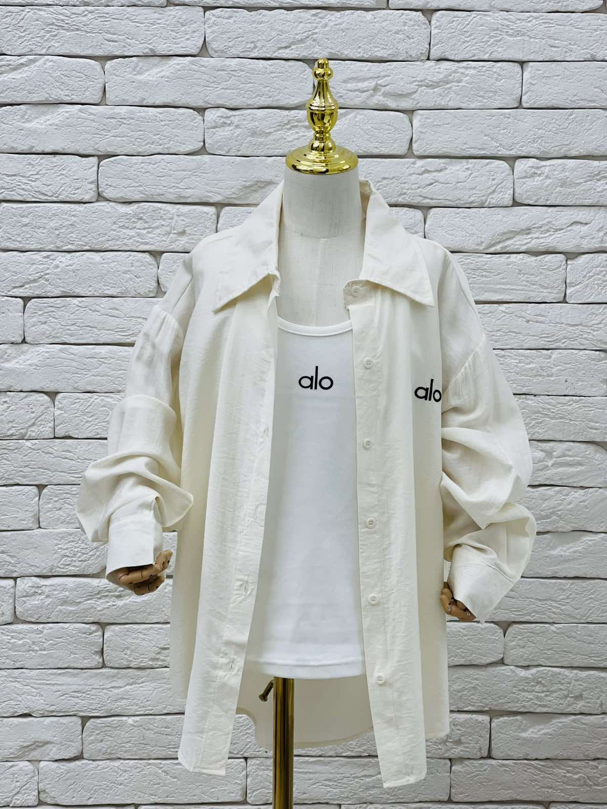 Комплект для дівчинки сорочка+майка молочний 87216