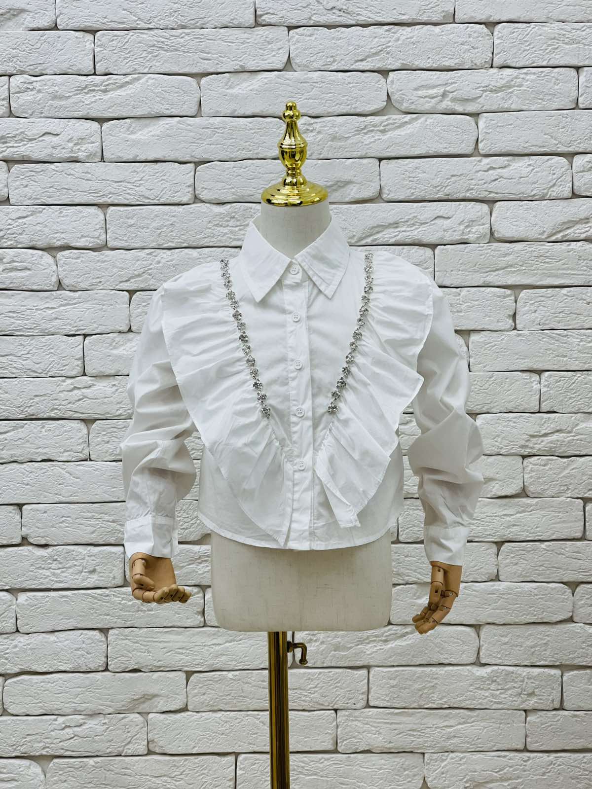 Блуза для дівчинки д.р молочний 9166