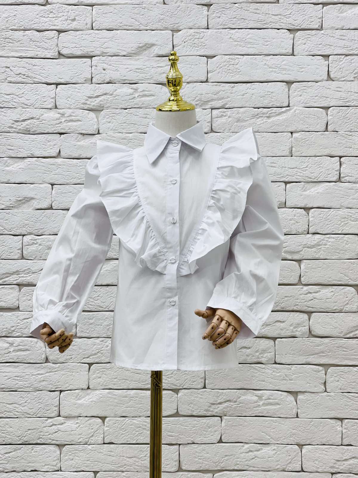 Сорочка для дівчинки білий C1201