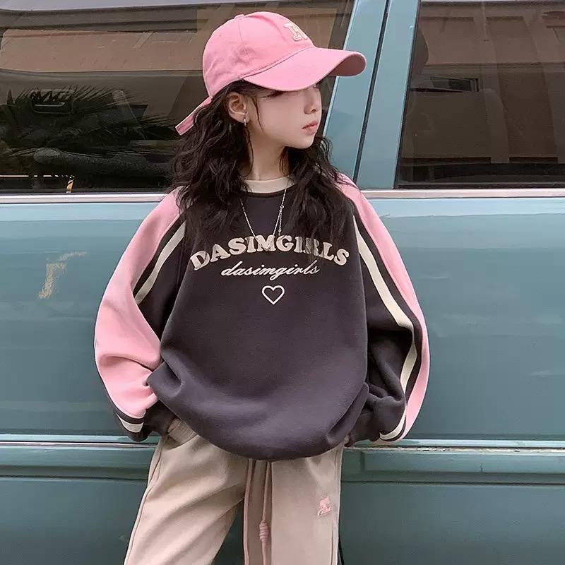 Пуловер для дівчинки сірий 2208-916