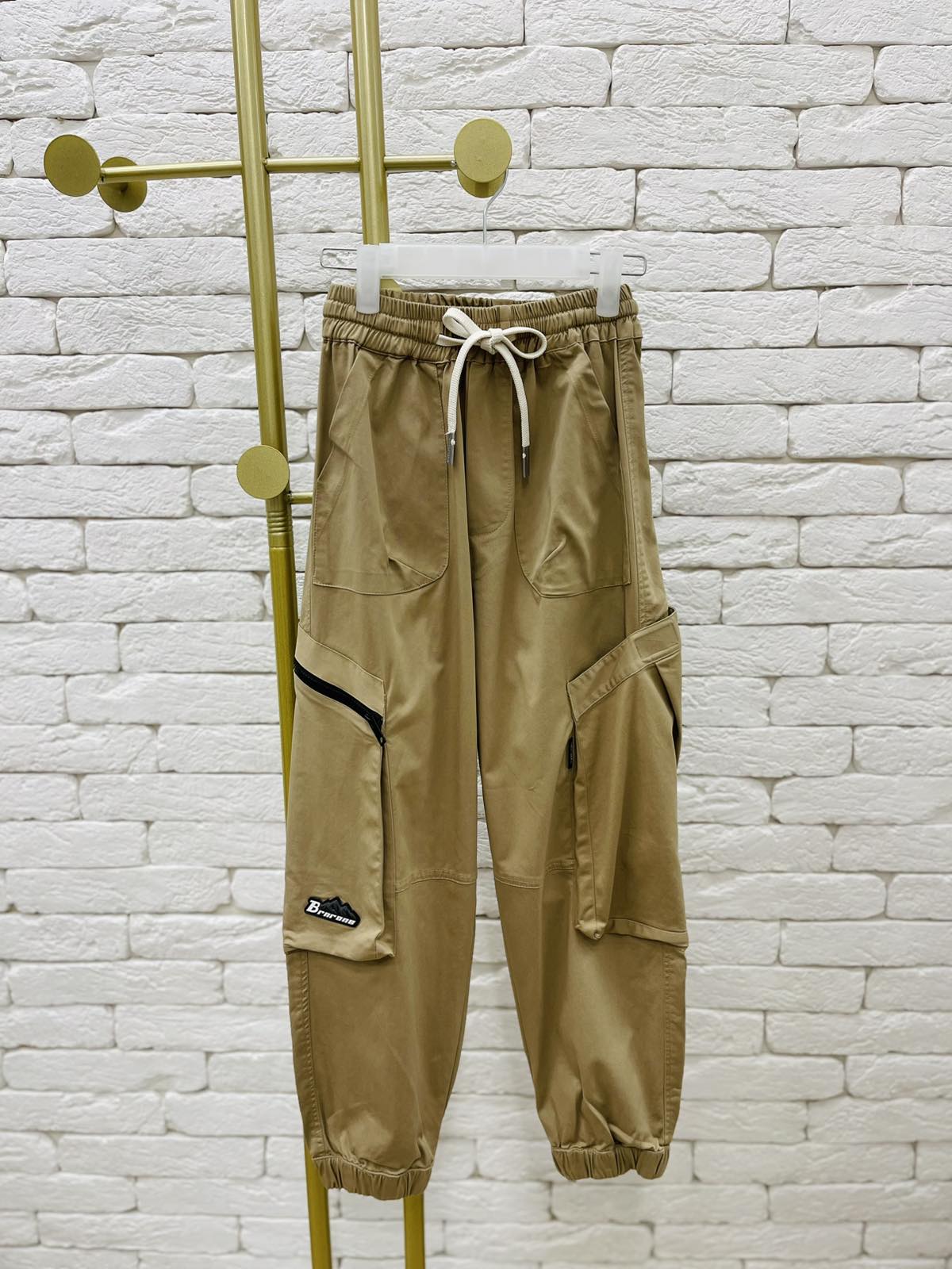 Штани для хлопчика бежевий 41073