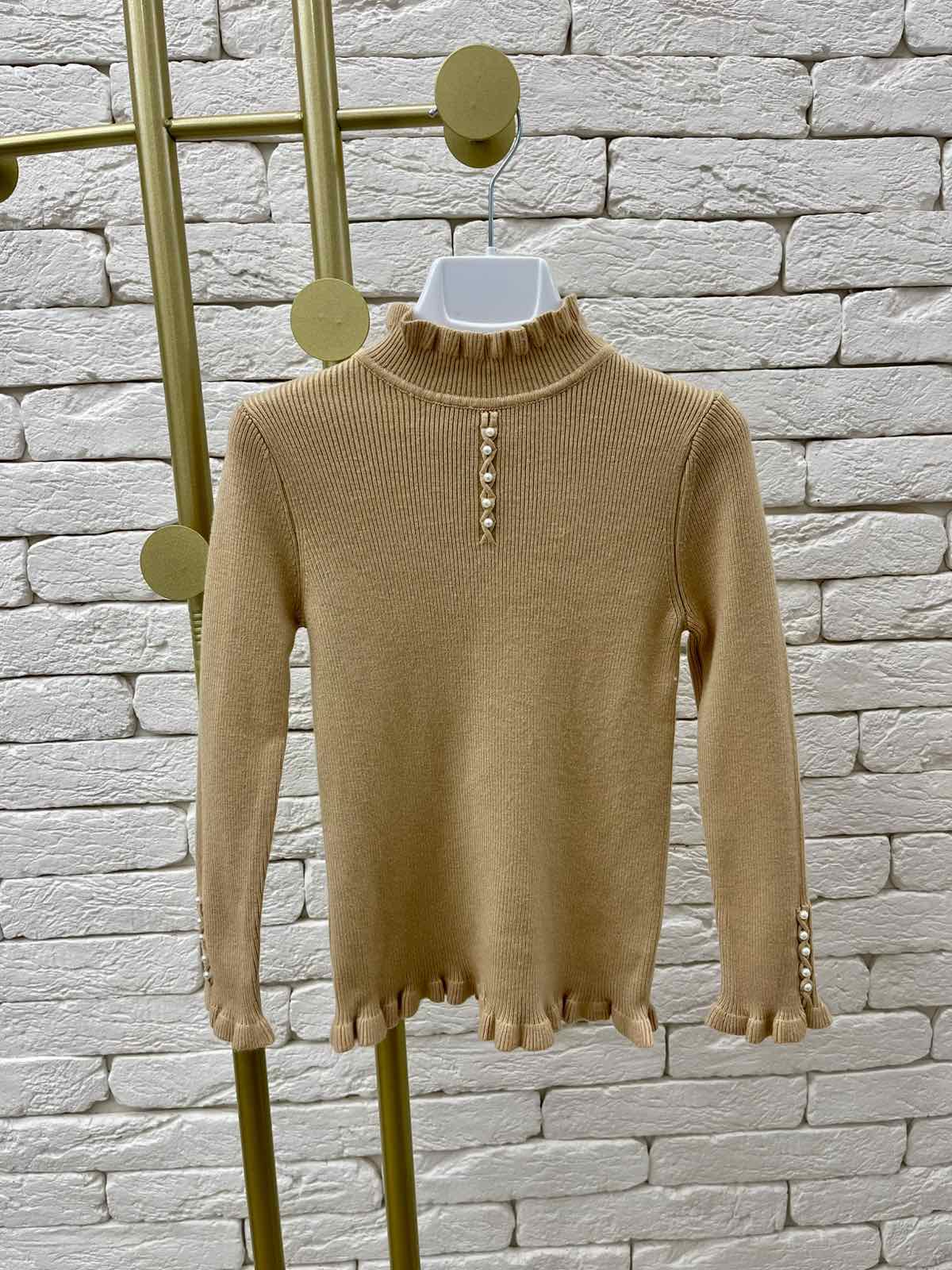 Гольф для дівчинки бежевий 88010