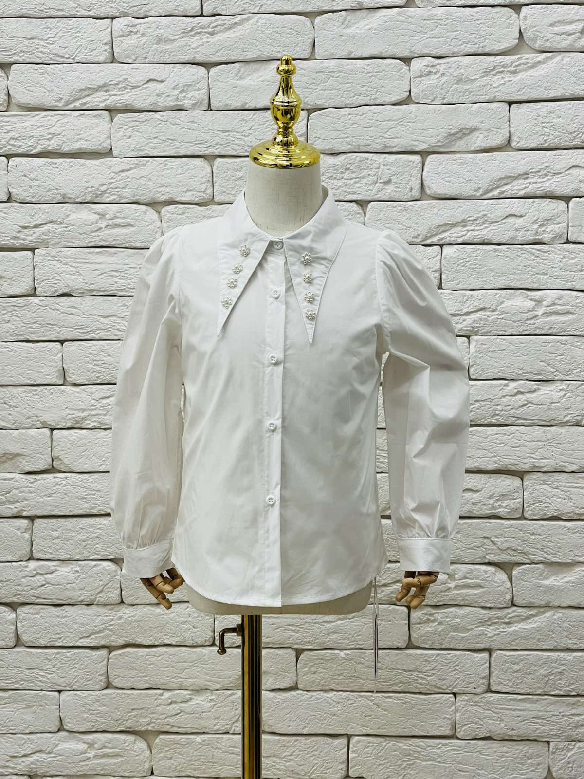 Сорочка для дівчинки молочний 90138