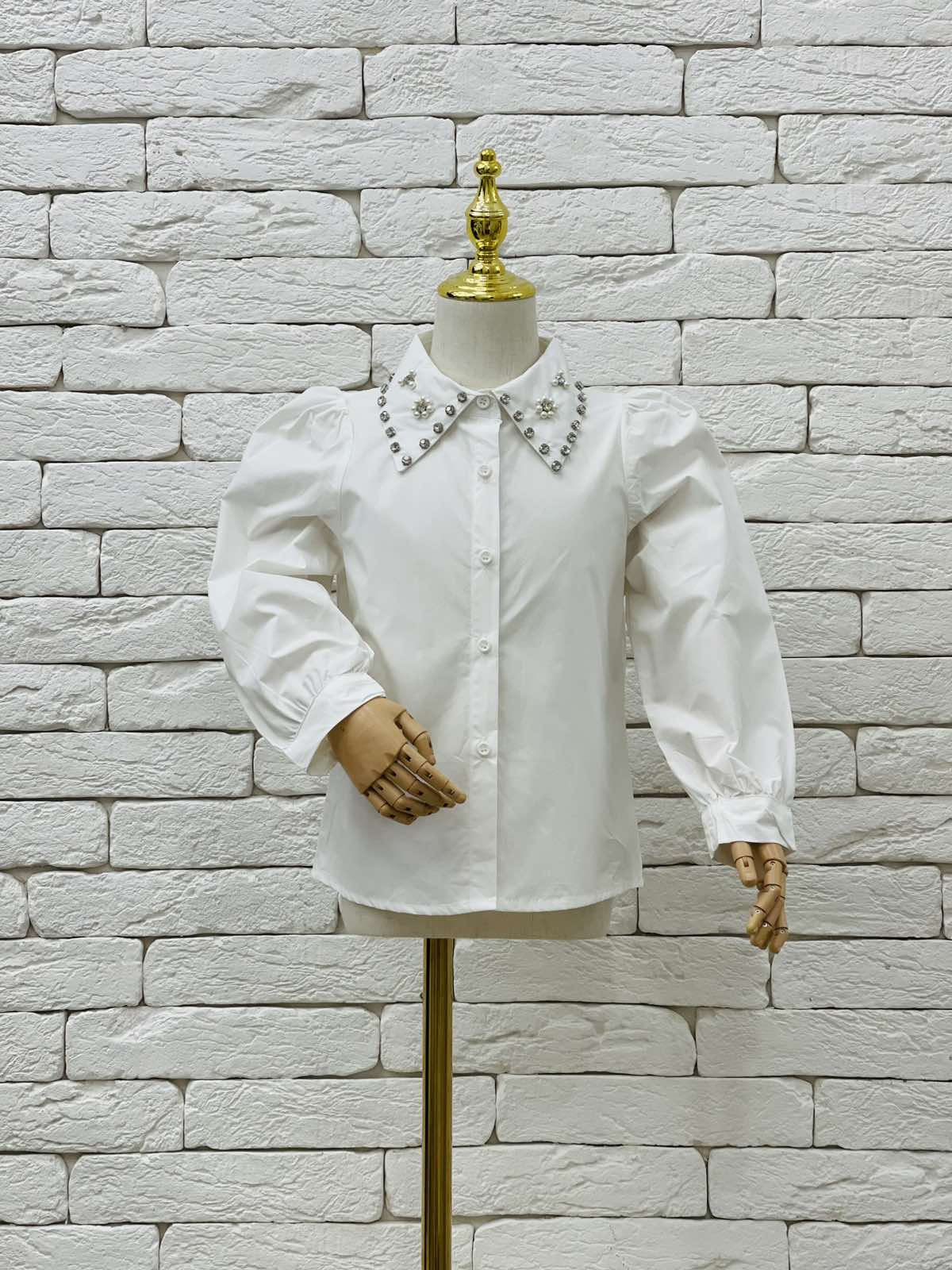 Сорочка для дівчинки молочний 90187