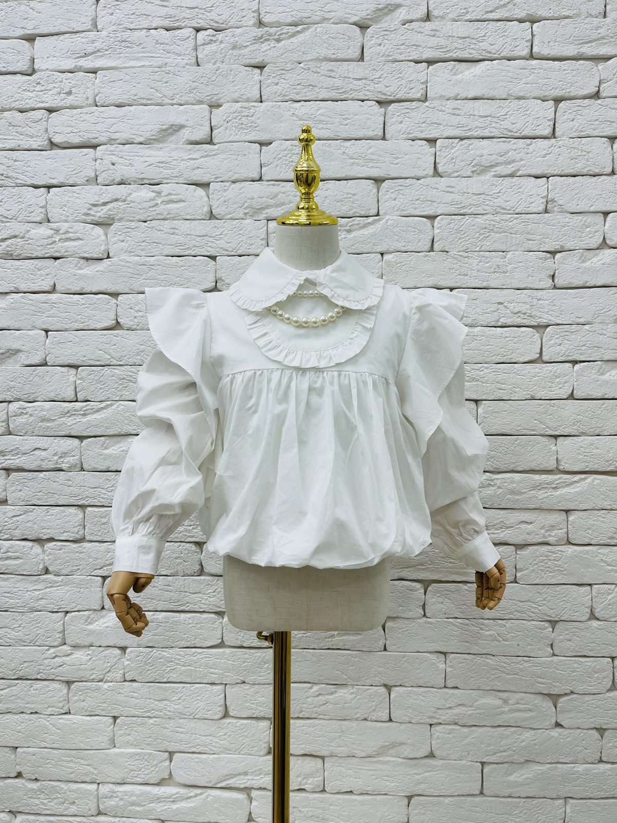 Сорочка для дівчинки молочний 9156