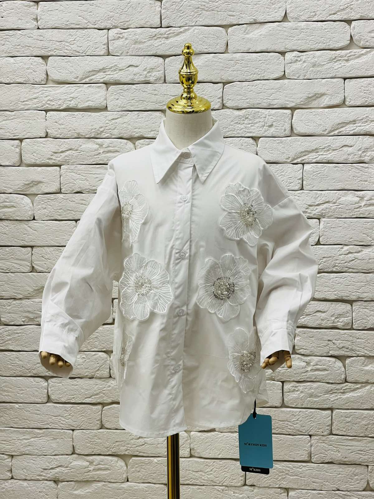 Сорочка для дівчинки молочний C119