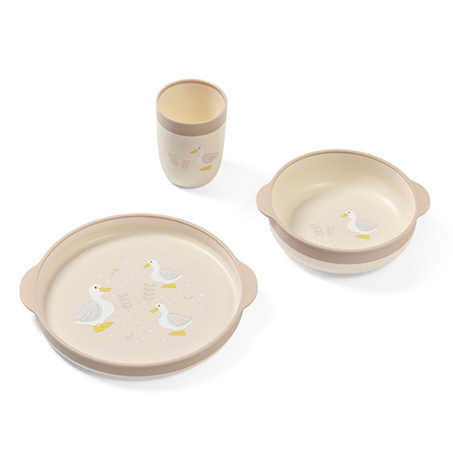 Набір посуду із 3-ох предметів з присосками Фермер Babyono BO-1565