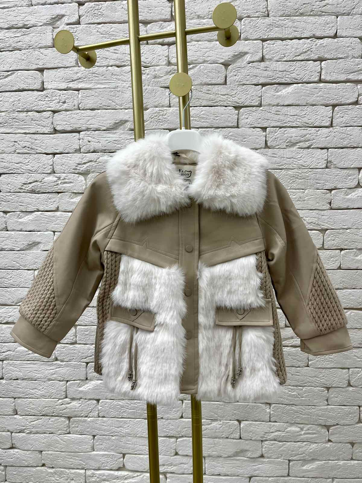 Дублянка для дівчинки бежевий 88051