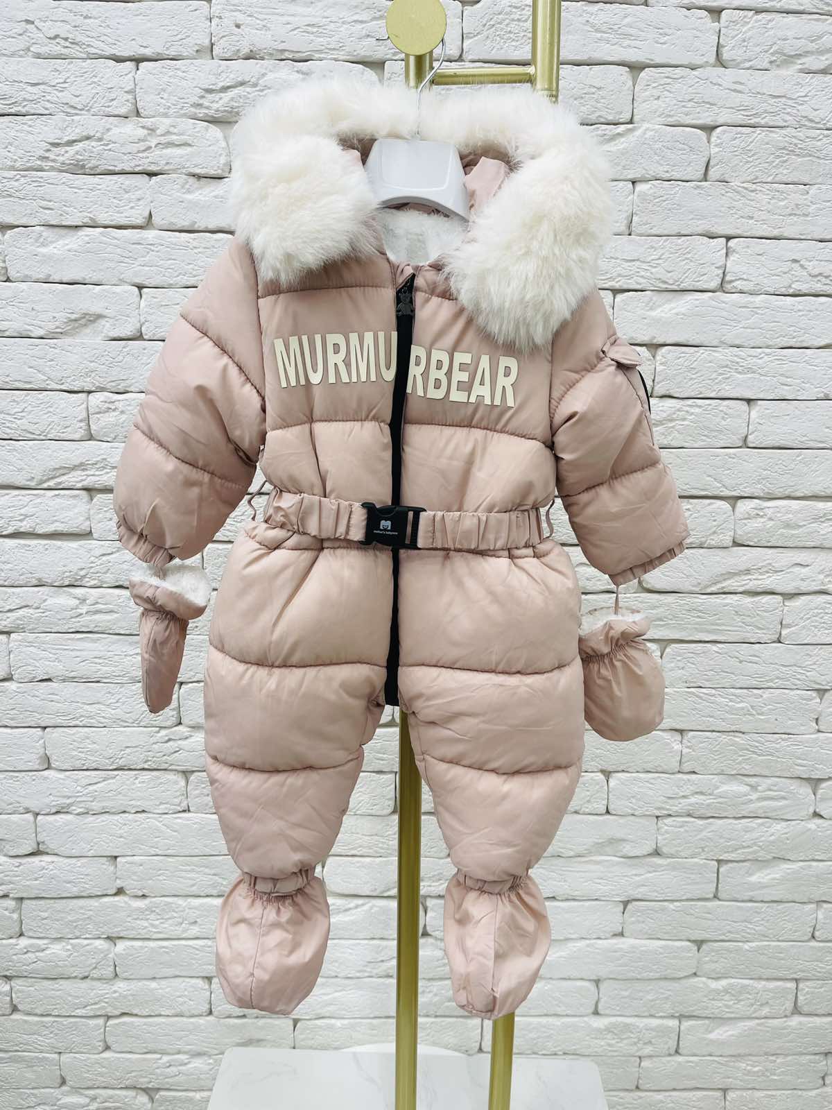 Комбінезон для дівчинки пудра 044-1040