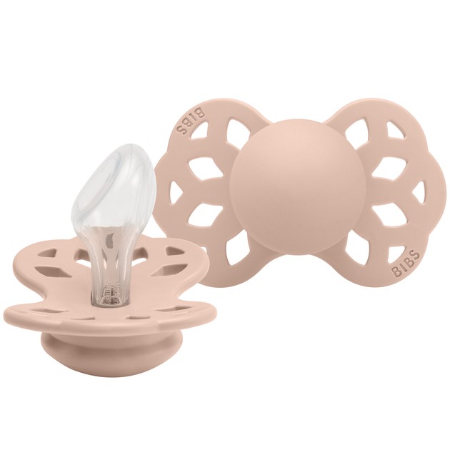Соска пустушка 422244 BIBS Pacifier Infinity Anatomical Silicone Size 2 Blush
