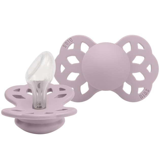 Соска пустушка 422267С BIBS Infinity Silicone Anatomical Size 2 Dusky Lilac
