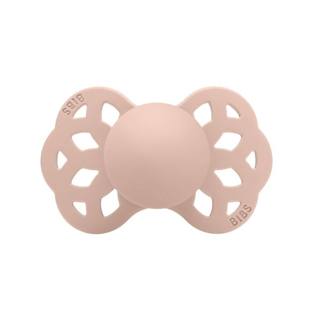 Соска пустушка 441244С BIBS Infinity Silicone Symmetrical Size 1 Blush