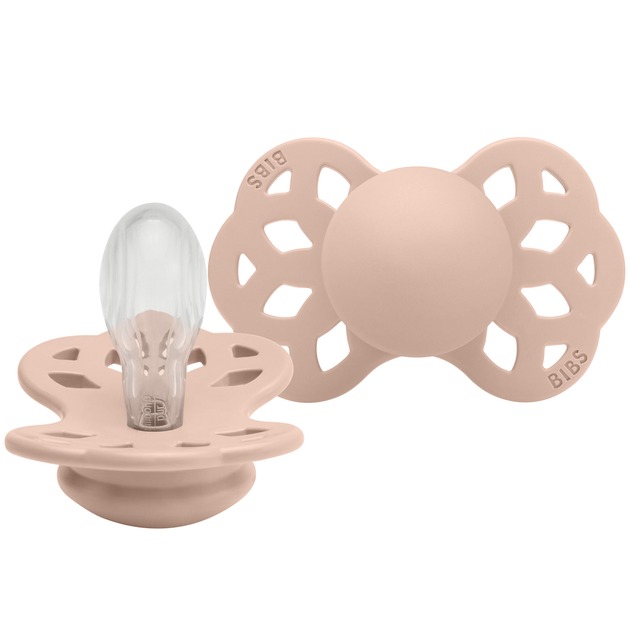 Соска пустушка 442244С BIBS Infinity Silicone Symmetrical Size 2 Blush