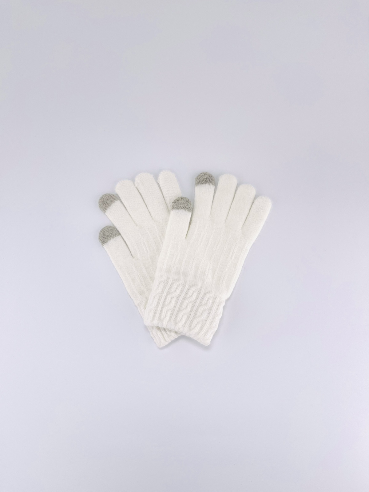 Рукавички для дівчинки молочний 0811-0947
