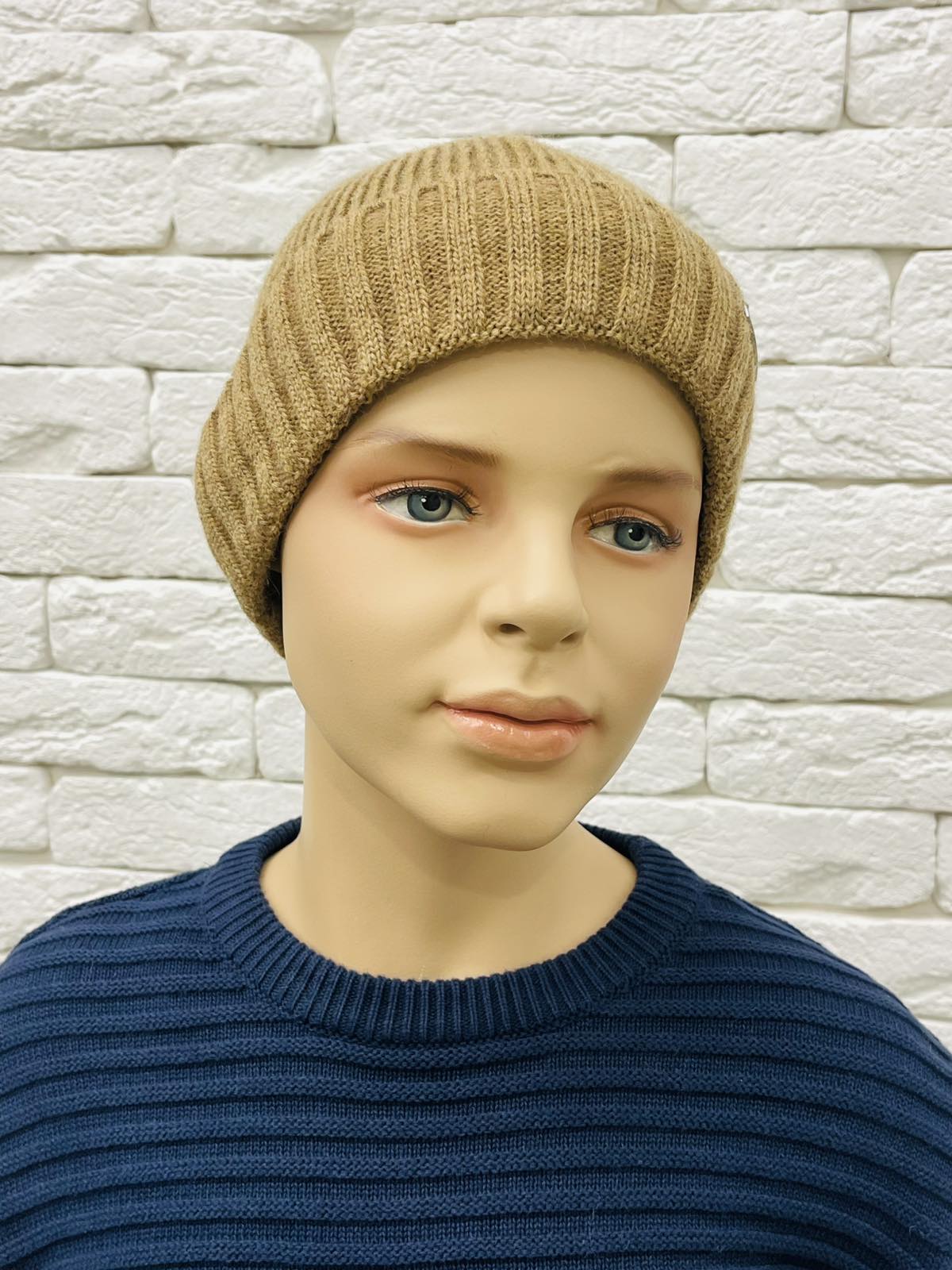 Шапка для хлопчика бежевий 25W168-2