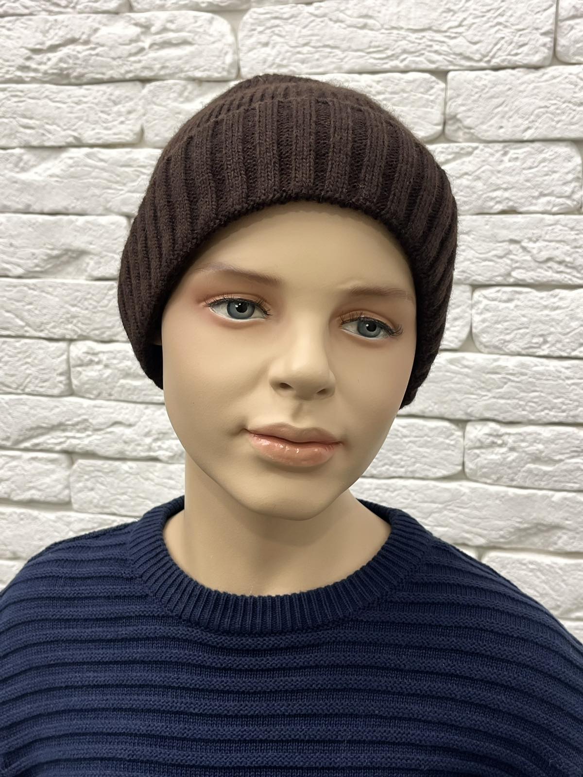 Шапка для хлопчика коричневий 25W168-3