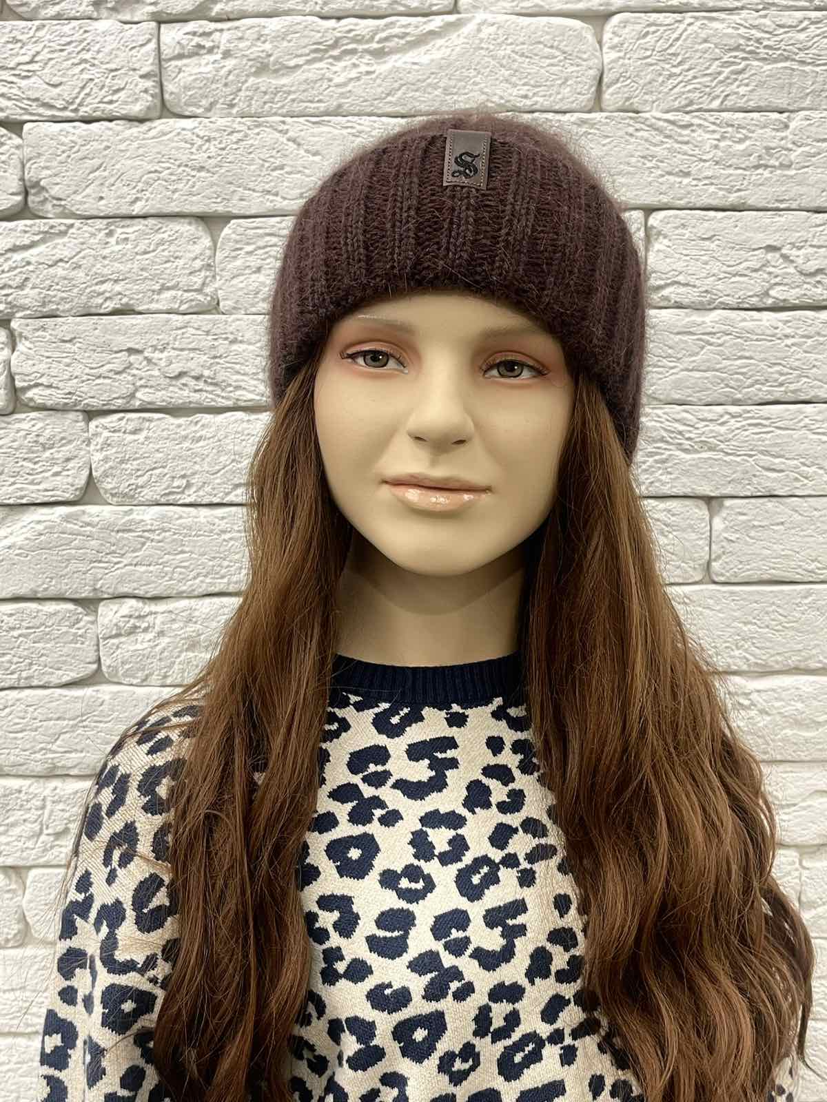 Шапка для дівчинки коричневий 25WI152-2
