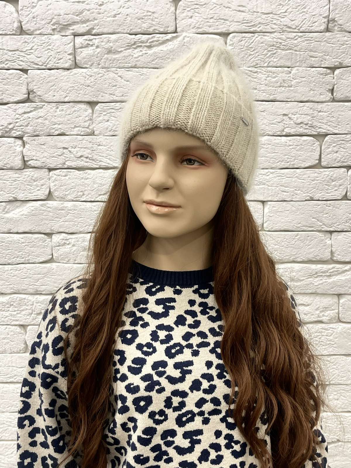 Шапка для дівчинки бежевий 25WP35