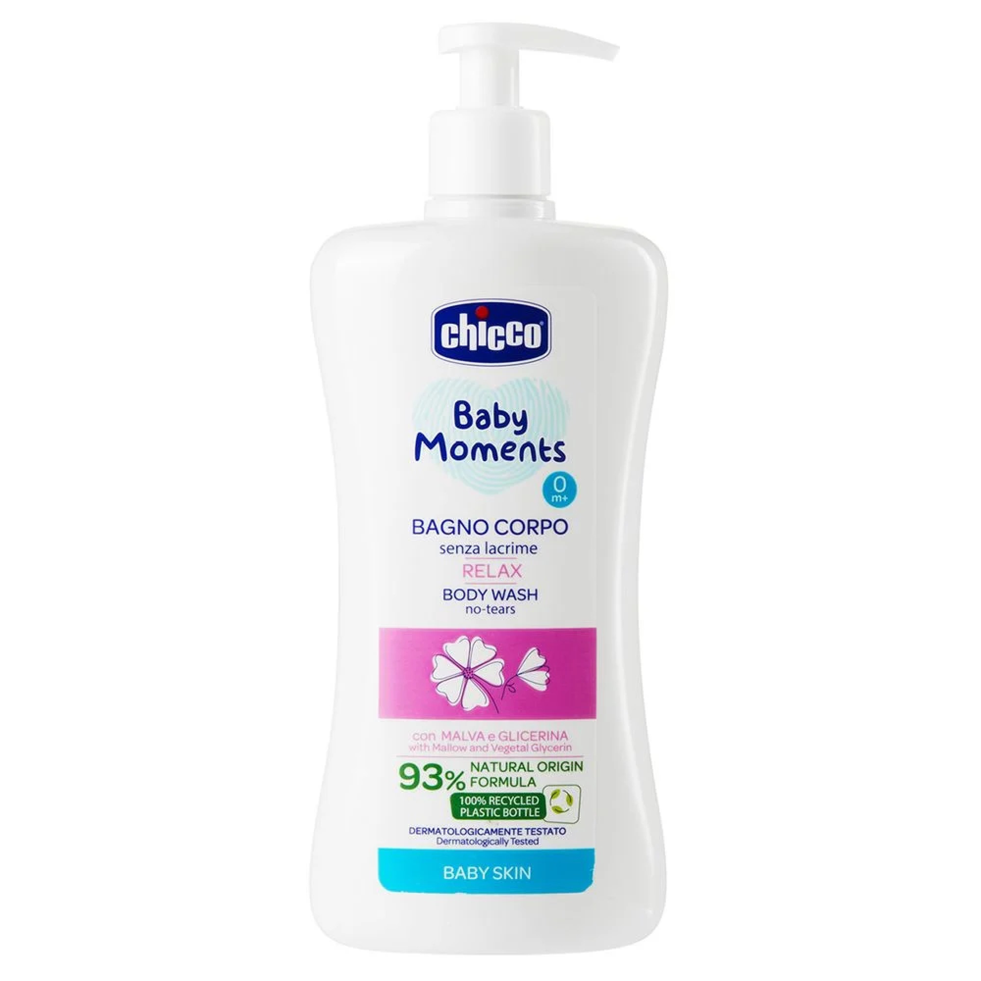 Гель для купання Без Сліз заспокійливий Baby Moments, 500 мл Chicco 10582.00