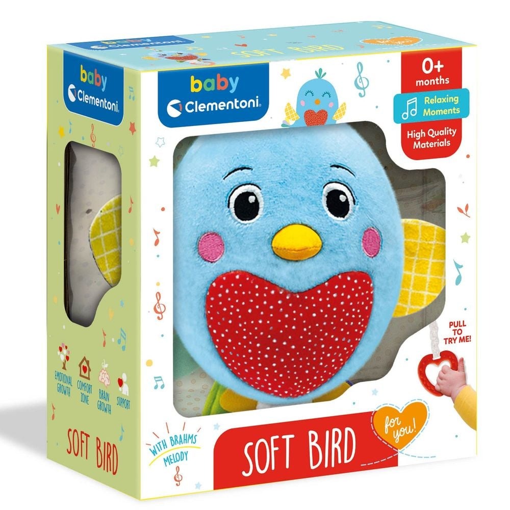 Іграшка музична на ліжечко Clementoni Soft bird 17794