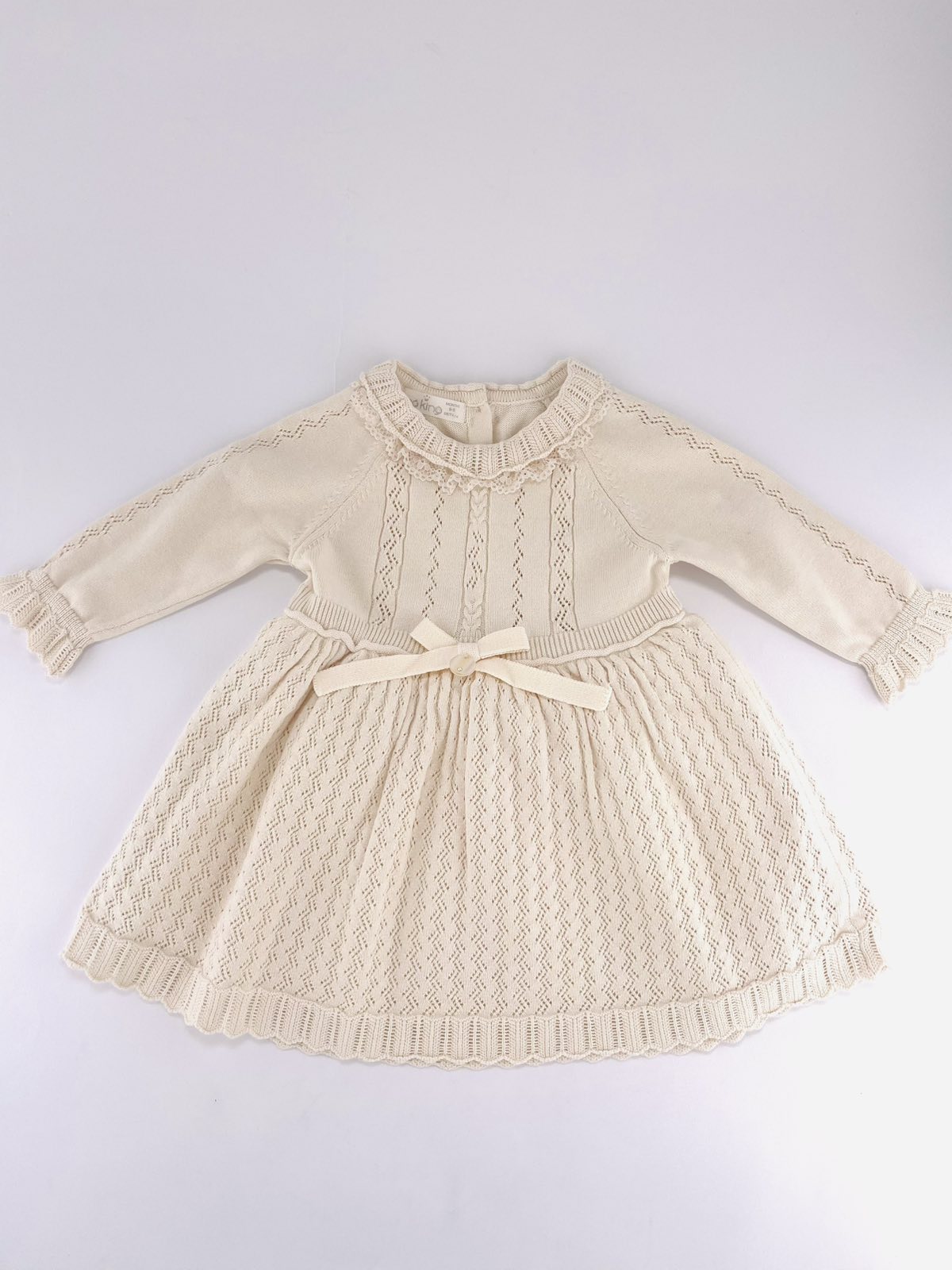 Сукня вязана для дівчинки бежевий 5573