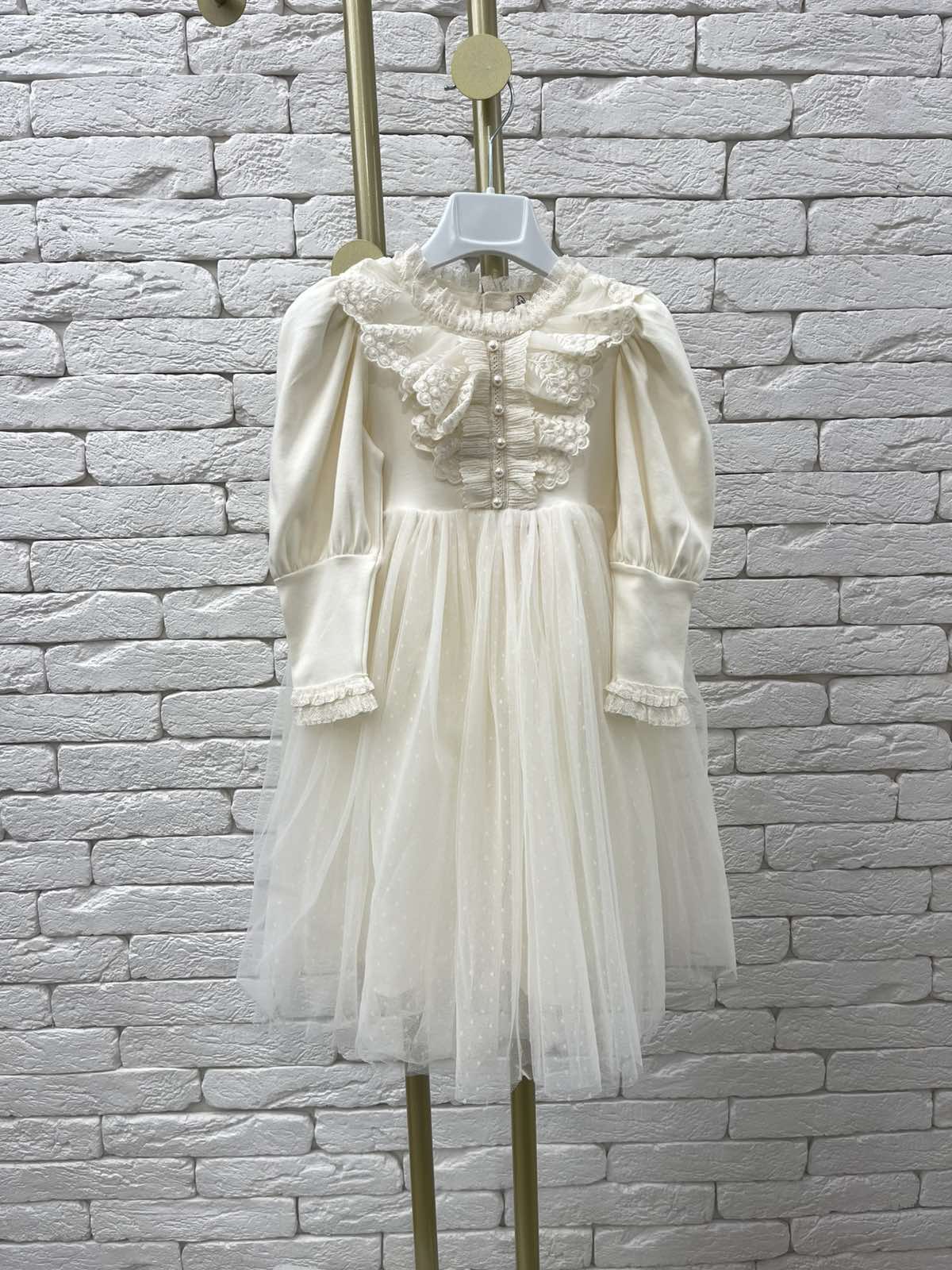 Сукня для дівчинки молочний 56168