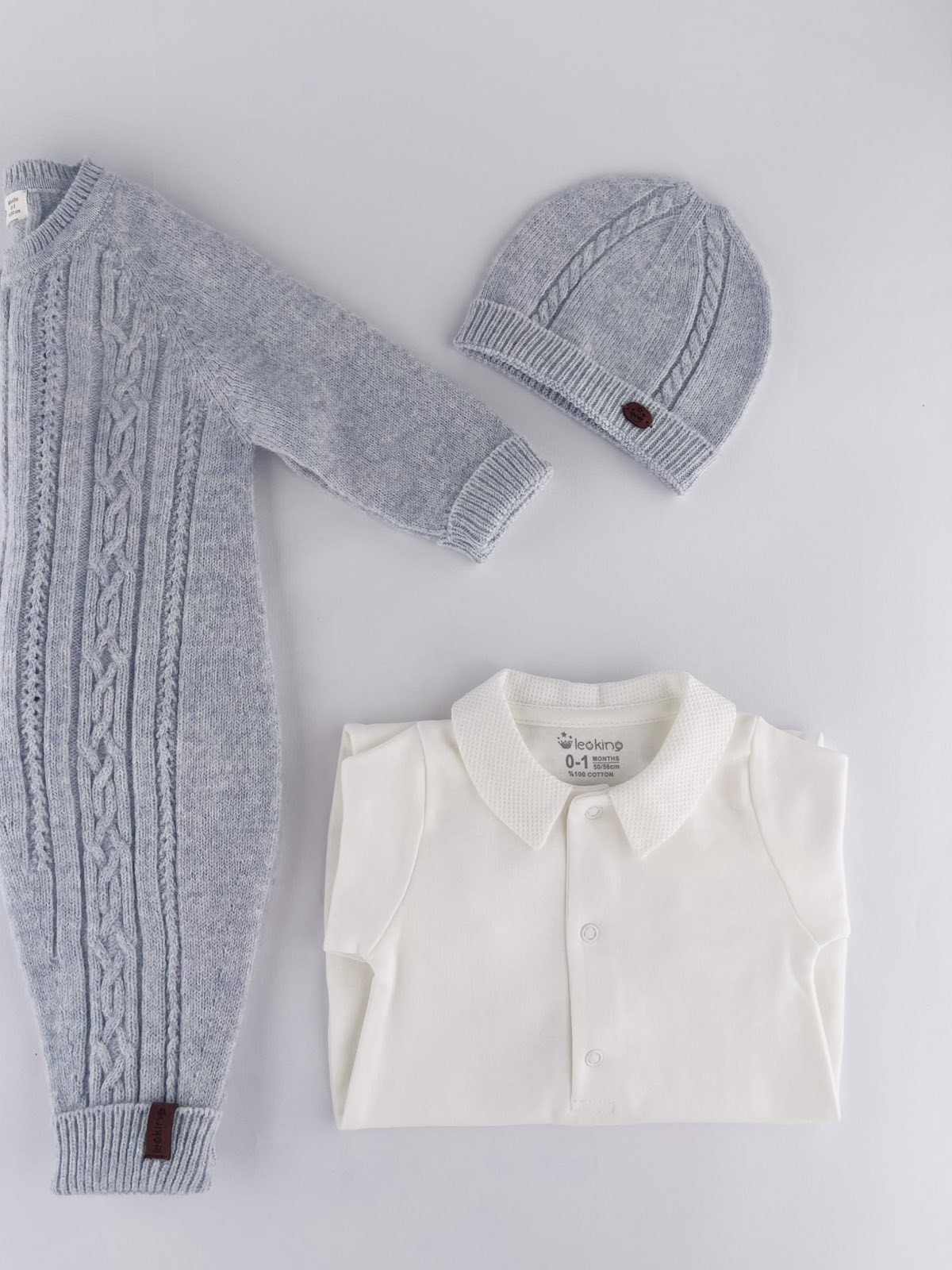 Комплект вязаний для хлопчика блакитний 9351