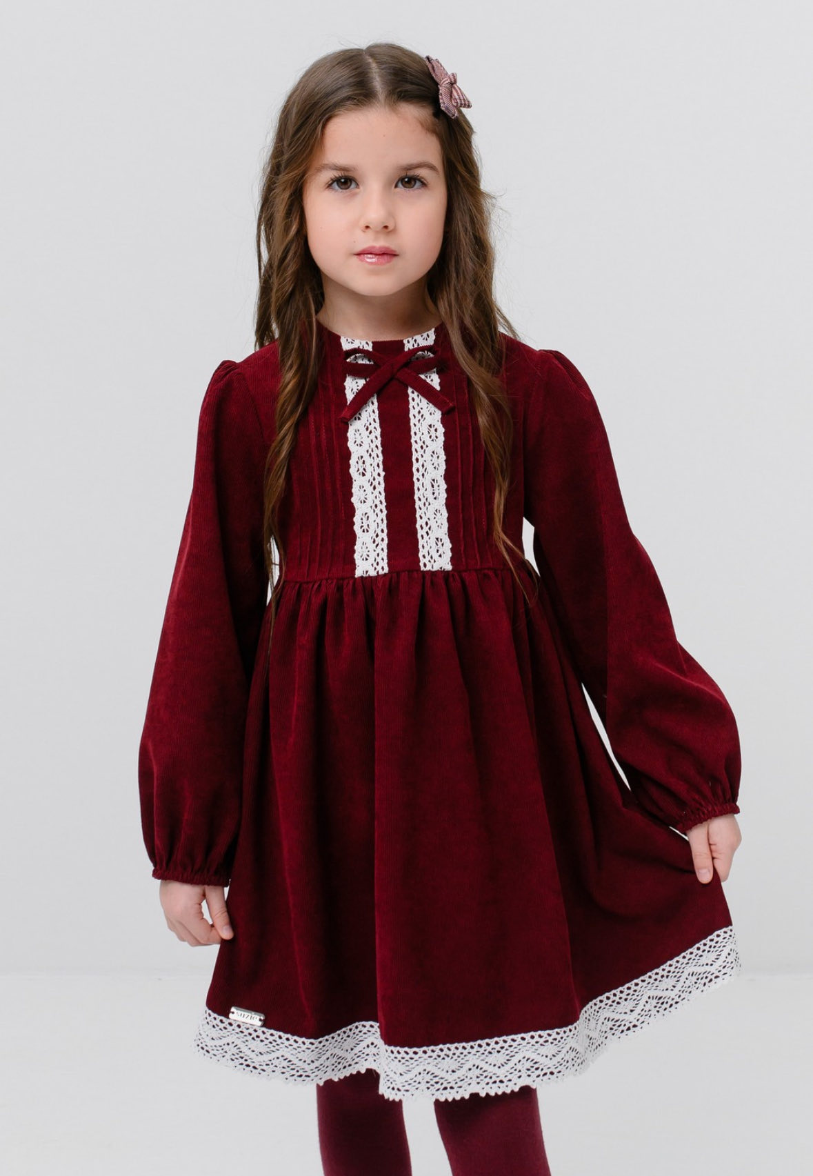 Сукня EMILIA для дівчинки бордо DR251-Y5F02