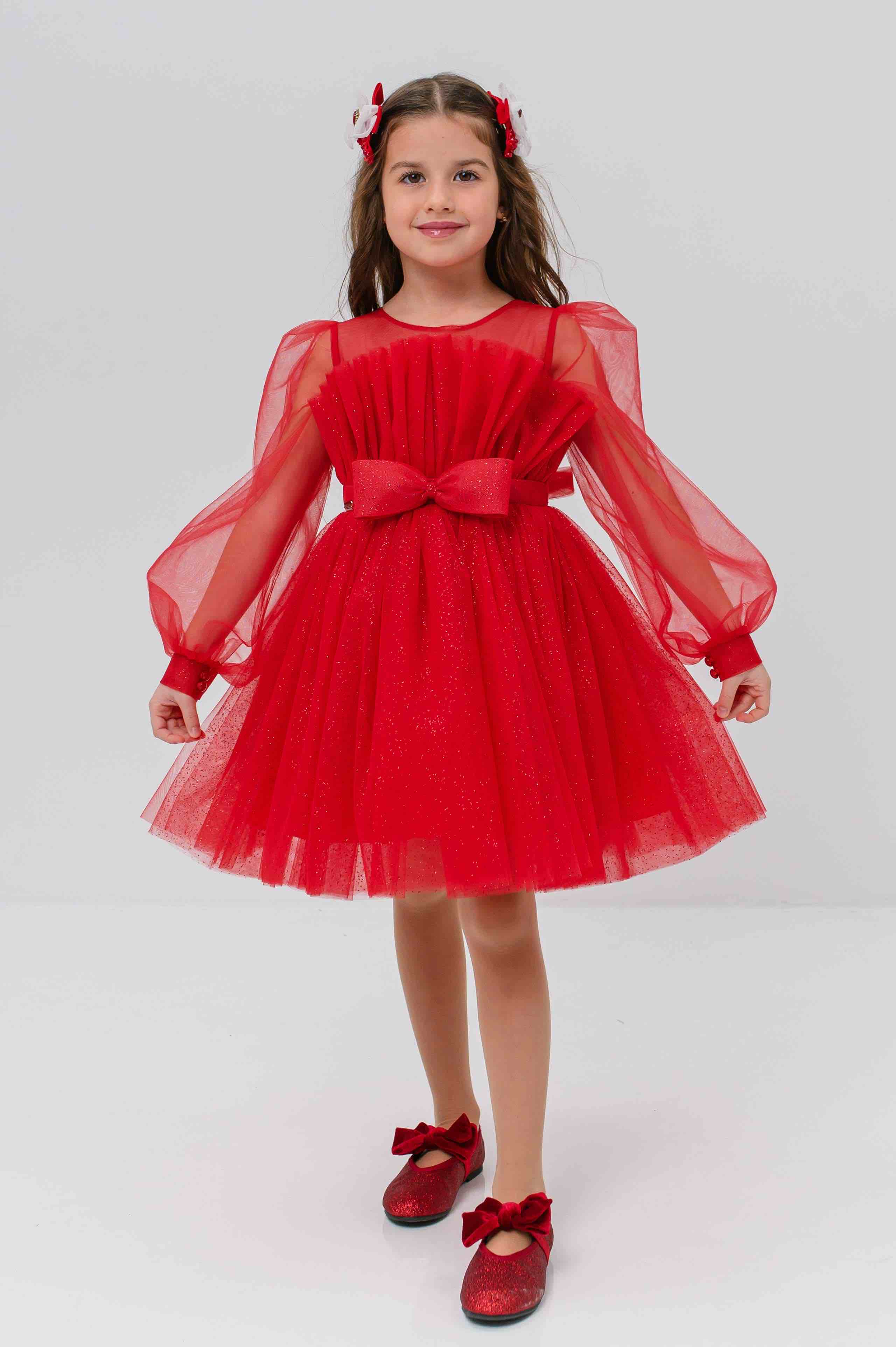 Сукня LILIAN для дівчинки червоний DR257-Y5F21-02