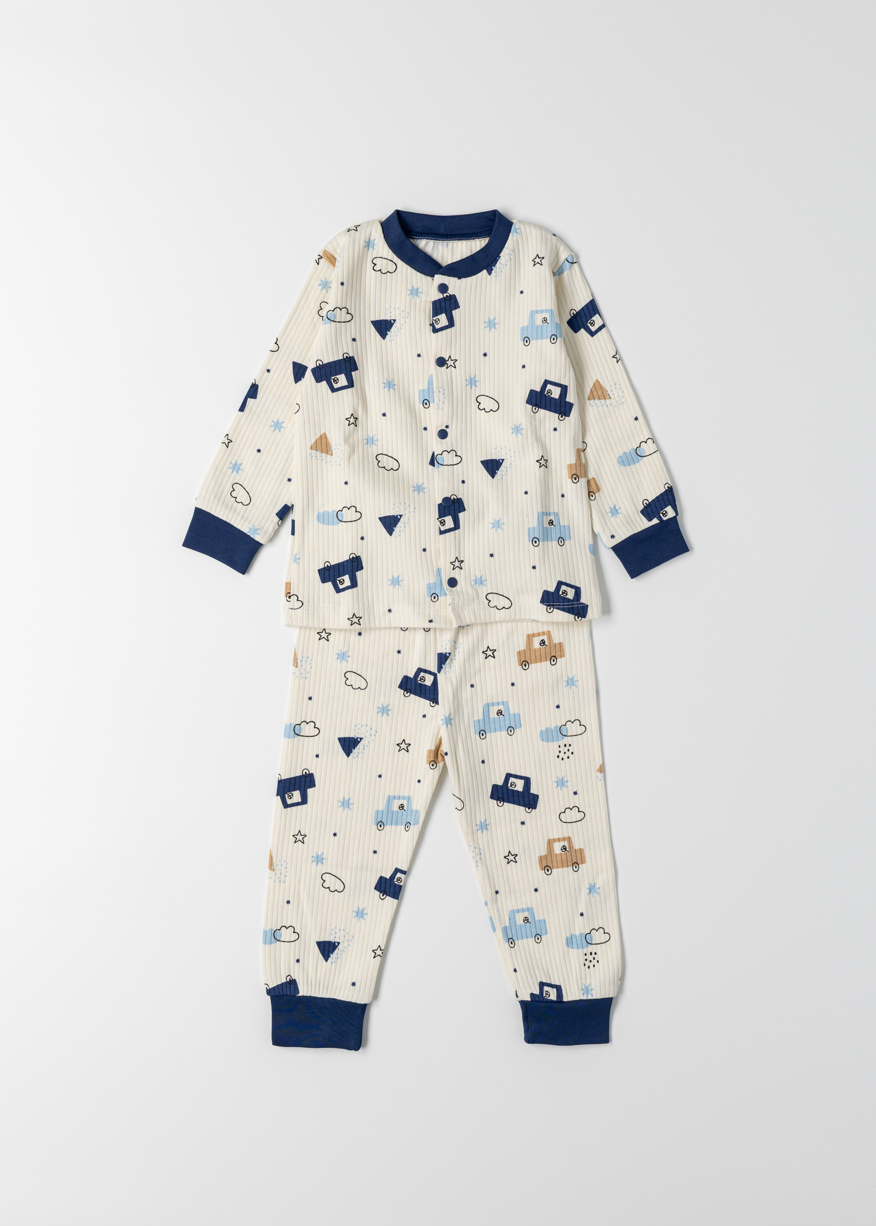 Піжама для хлопчика машинки молочний 177450