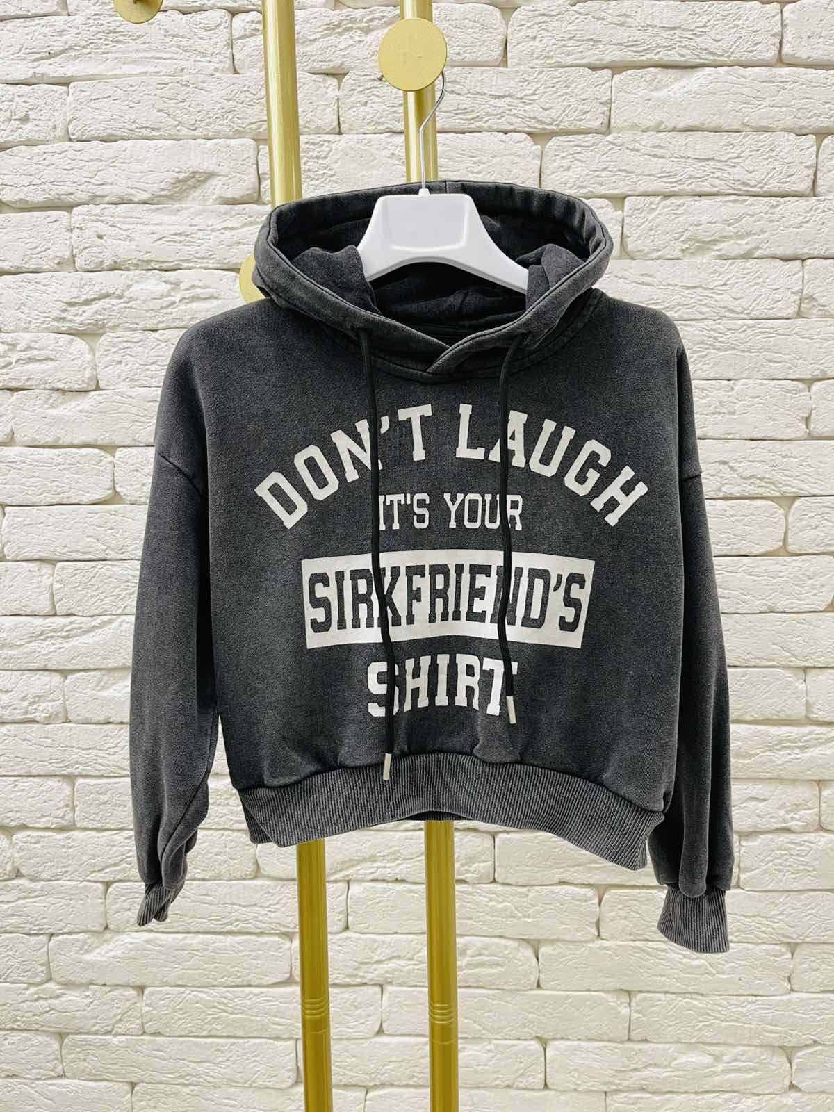 Пуловер для дівчинки графіт S13