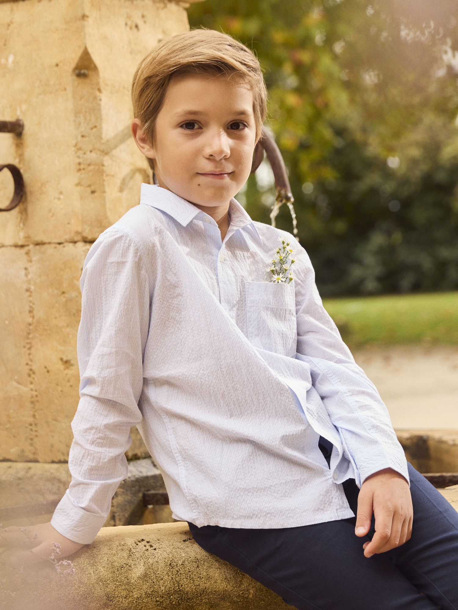 Сорочки та поло. Сорочка для хлопчика Sergent Major 26E3PGE3CHM