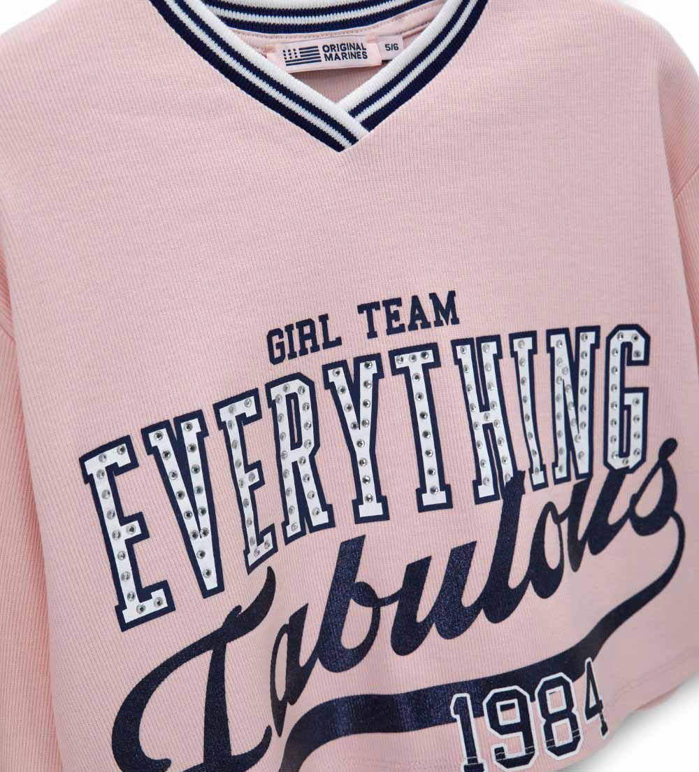 Кофти і пуловери. Світшот для дівчинки Original Marines DGP3068F