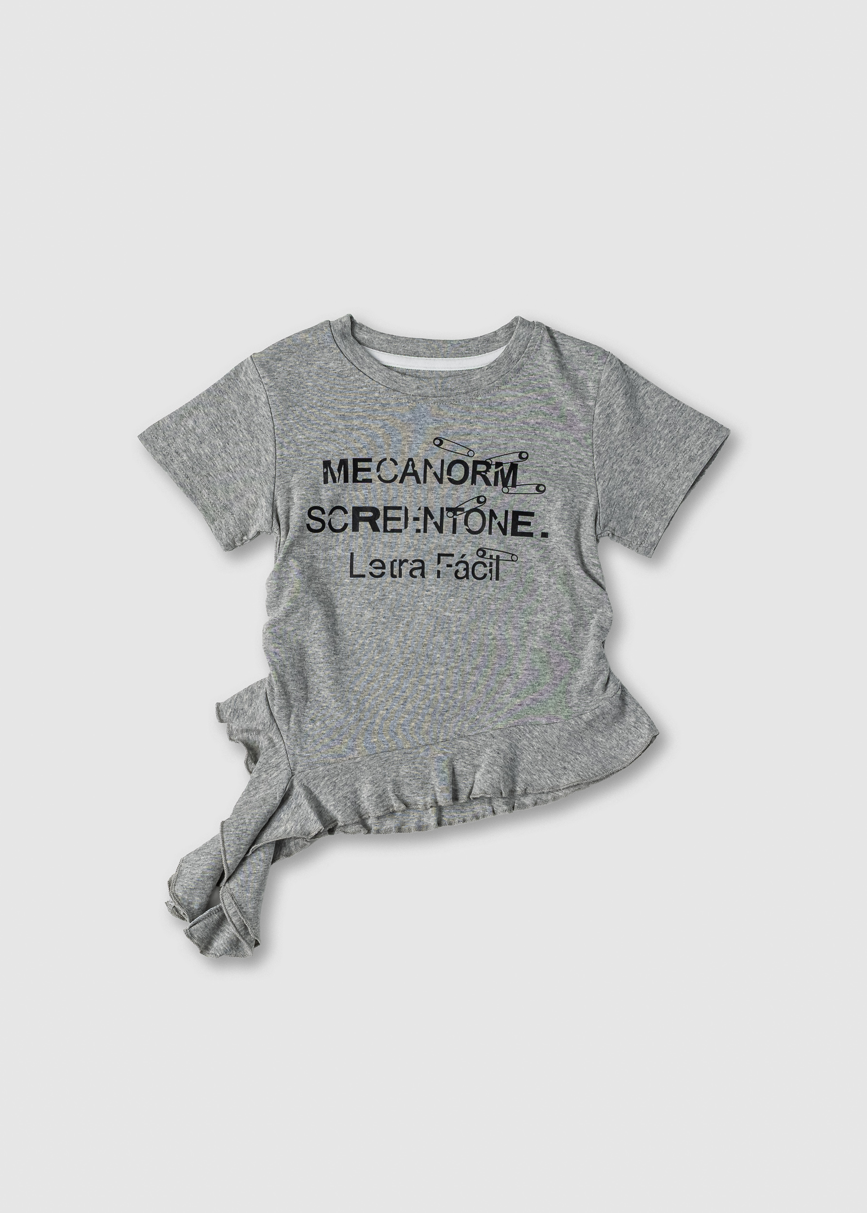 Футболка для дівчинки сірий X7102