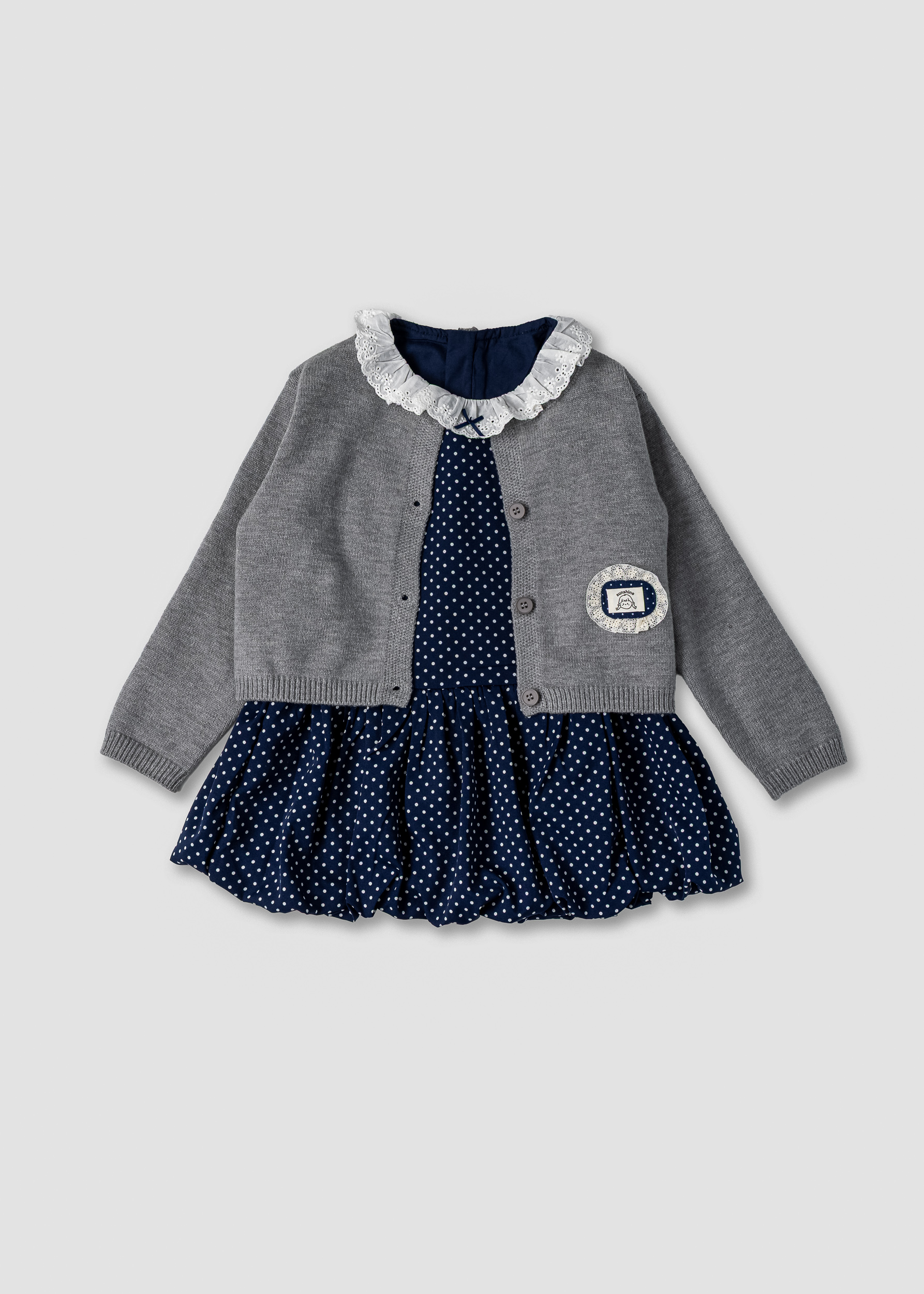 Комплект для дівчинки (сукня, кардиган) Y1077