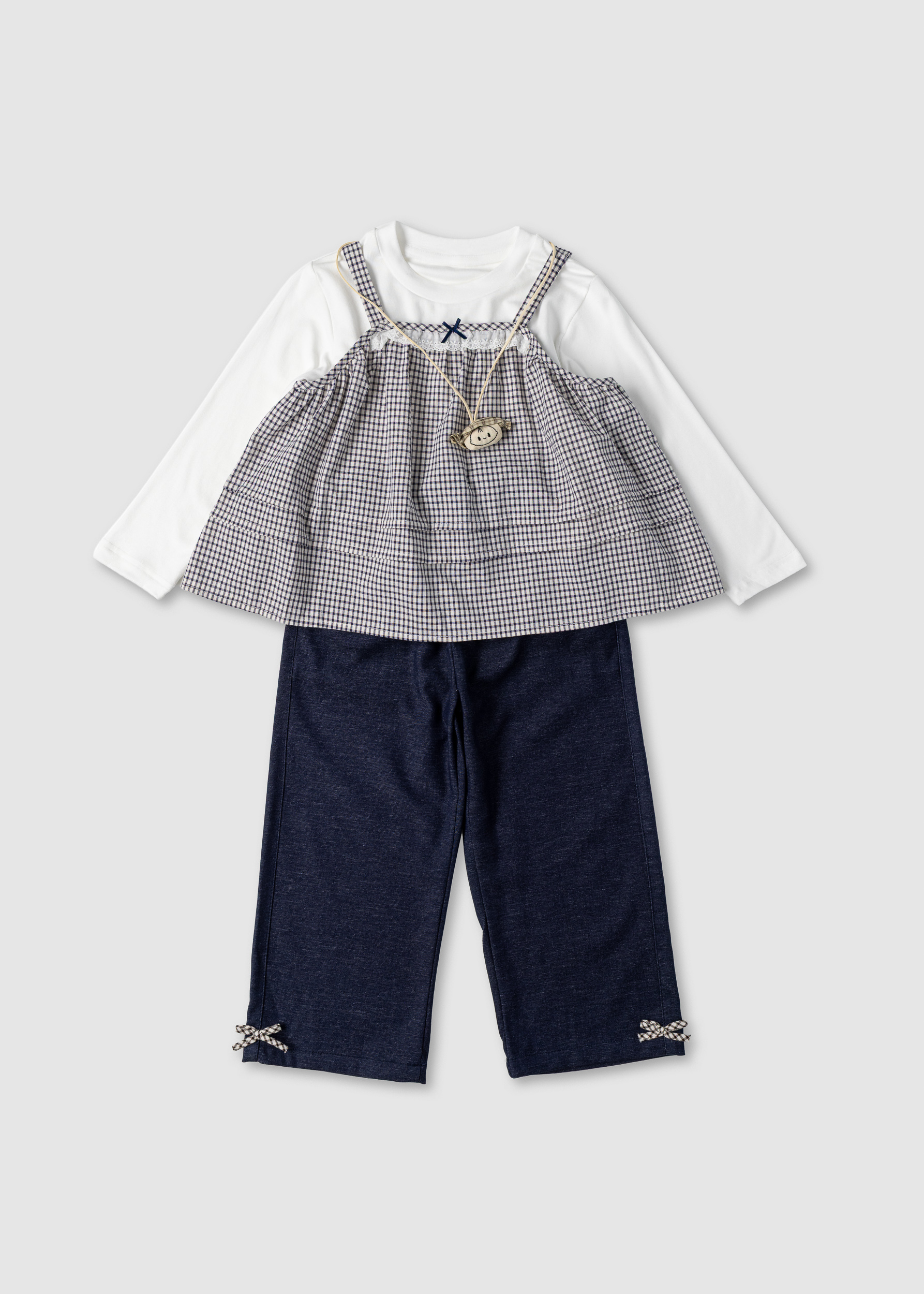 Комплект для дівчинки (лонг, топ, штани) Y1085