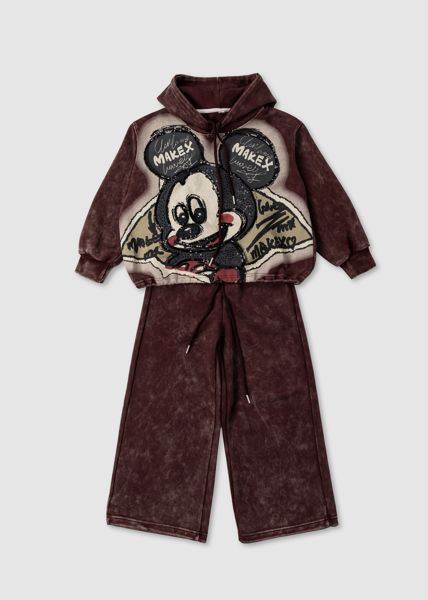 Комплект для дівчинки бордо 012A17