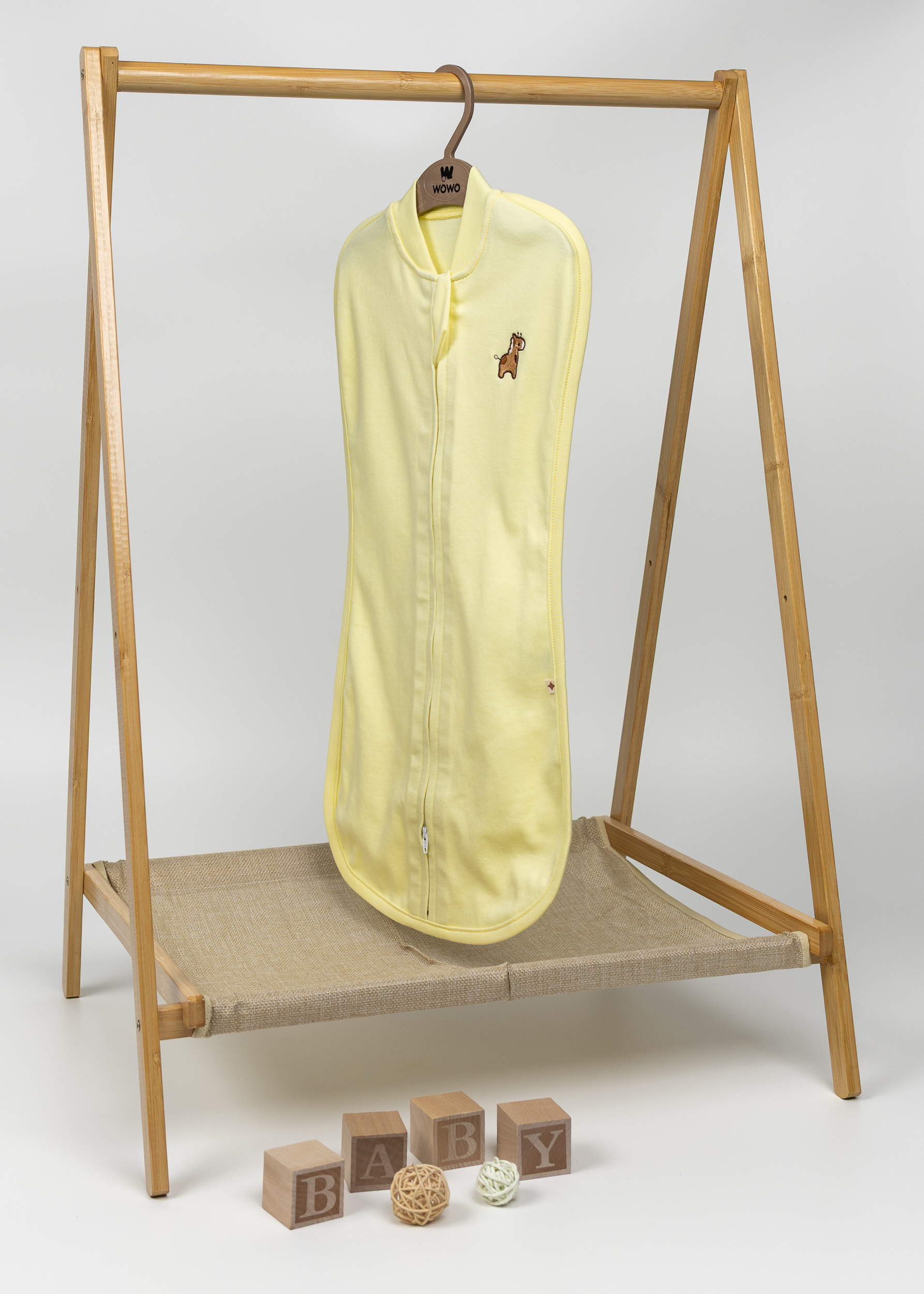 Євро пелюшка на блискавці для немовля жовтий 2802-1202